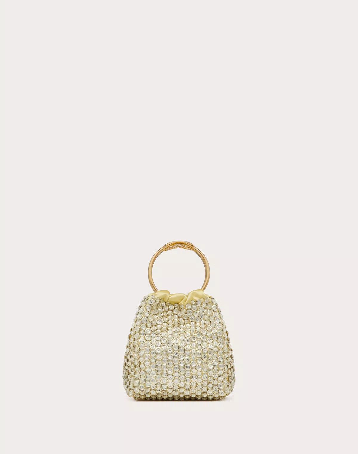 Valentino oc11z0725 Size:OS/Secrets Embroidered Bucket Bag in Silver Size ONE SIZE - 1 Thumbnail