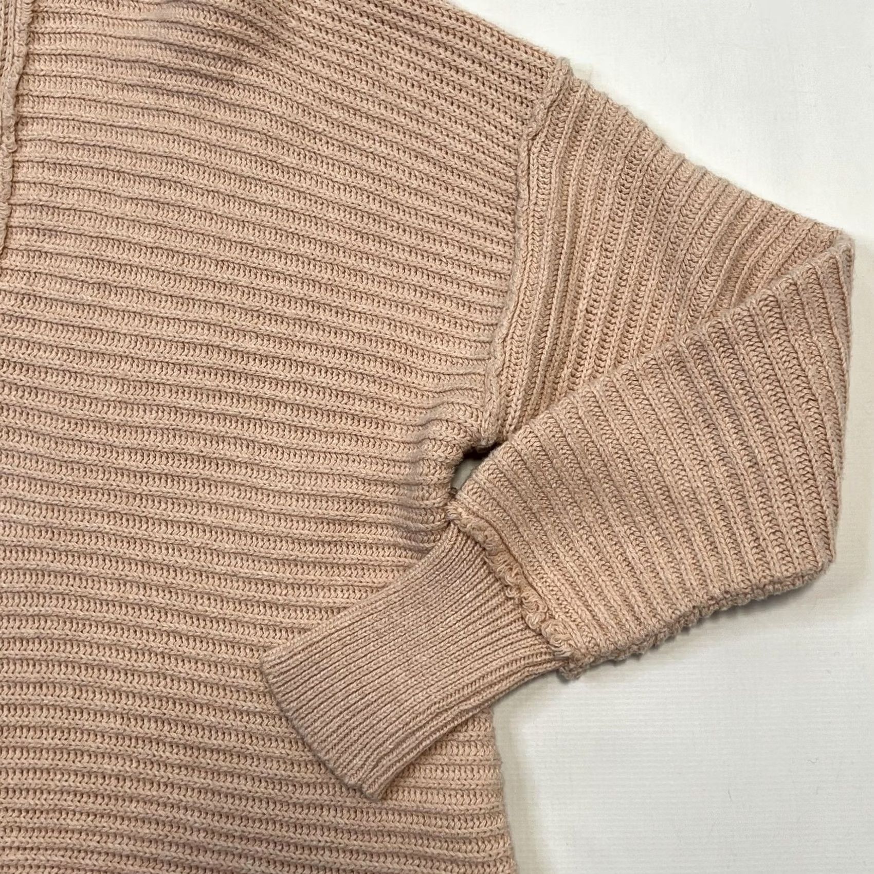 Free People Free People Sweater Womens Small Pink Ribbed Knit V Neck Pullover Boho Lightweight Size S / US 4 / IT 40 - 5 Thumbnail