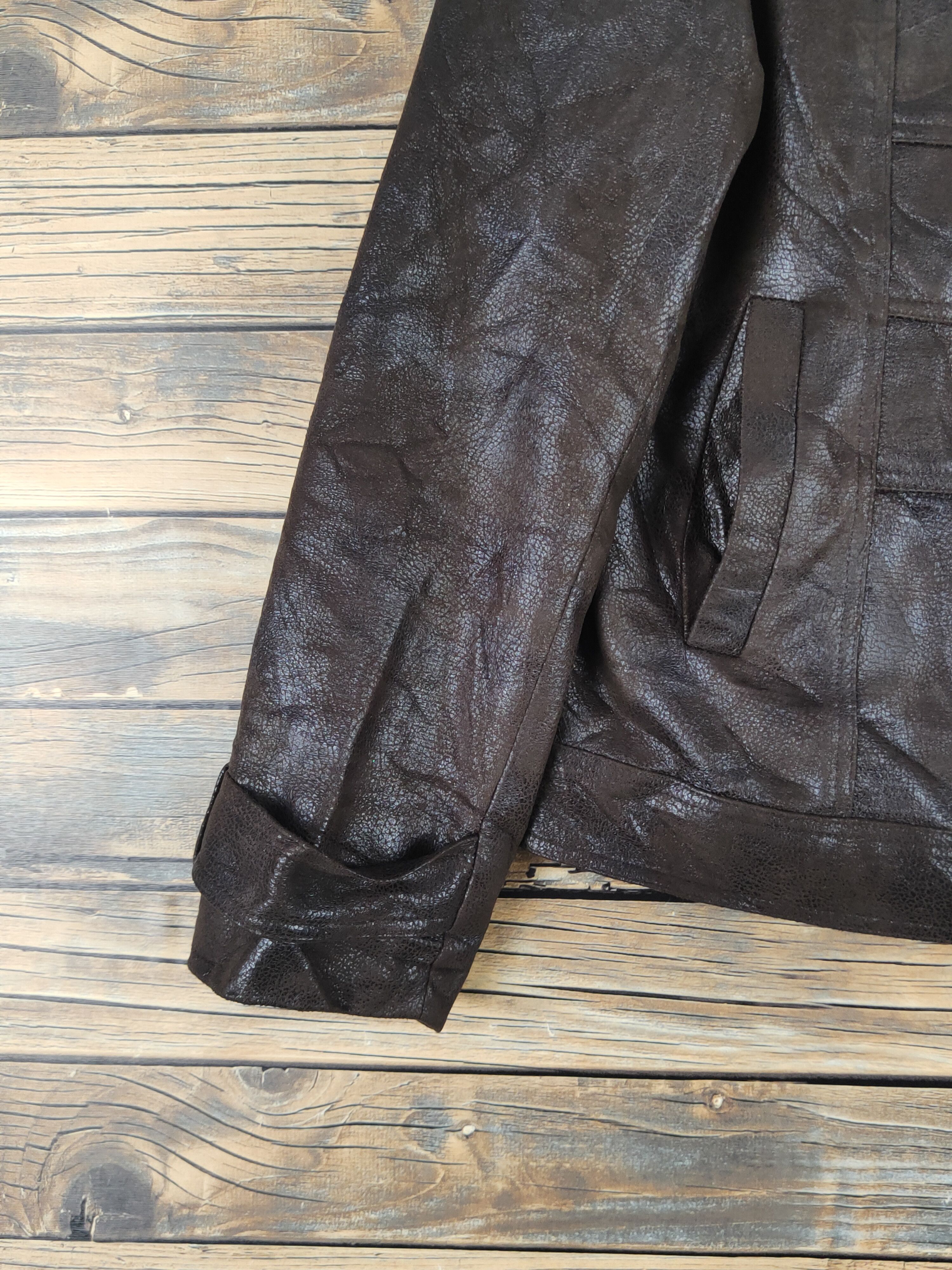 Japanese Brand Japanese Brand Dark Brown Leather Jackets #W1116 Size US S / EU 44-46 / 1 - 4 Thumbnail