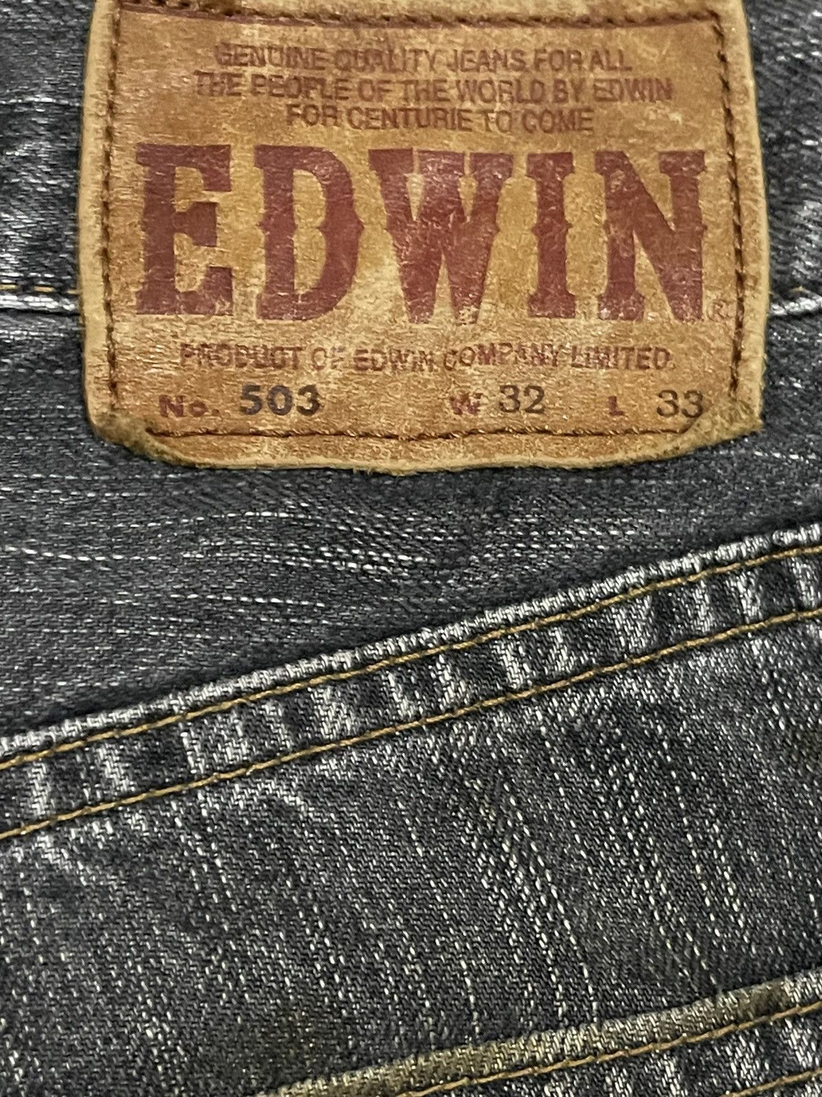 Edwin Vintage Edwin 503 Blue Wash Style Distress Jeans Size US 32 / EU 48 - 7 Thumbnail