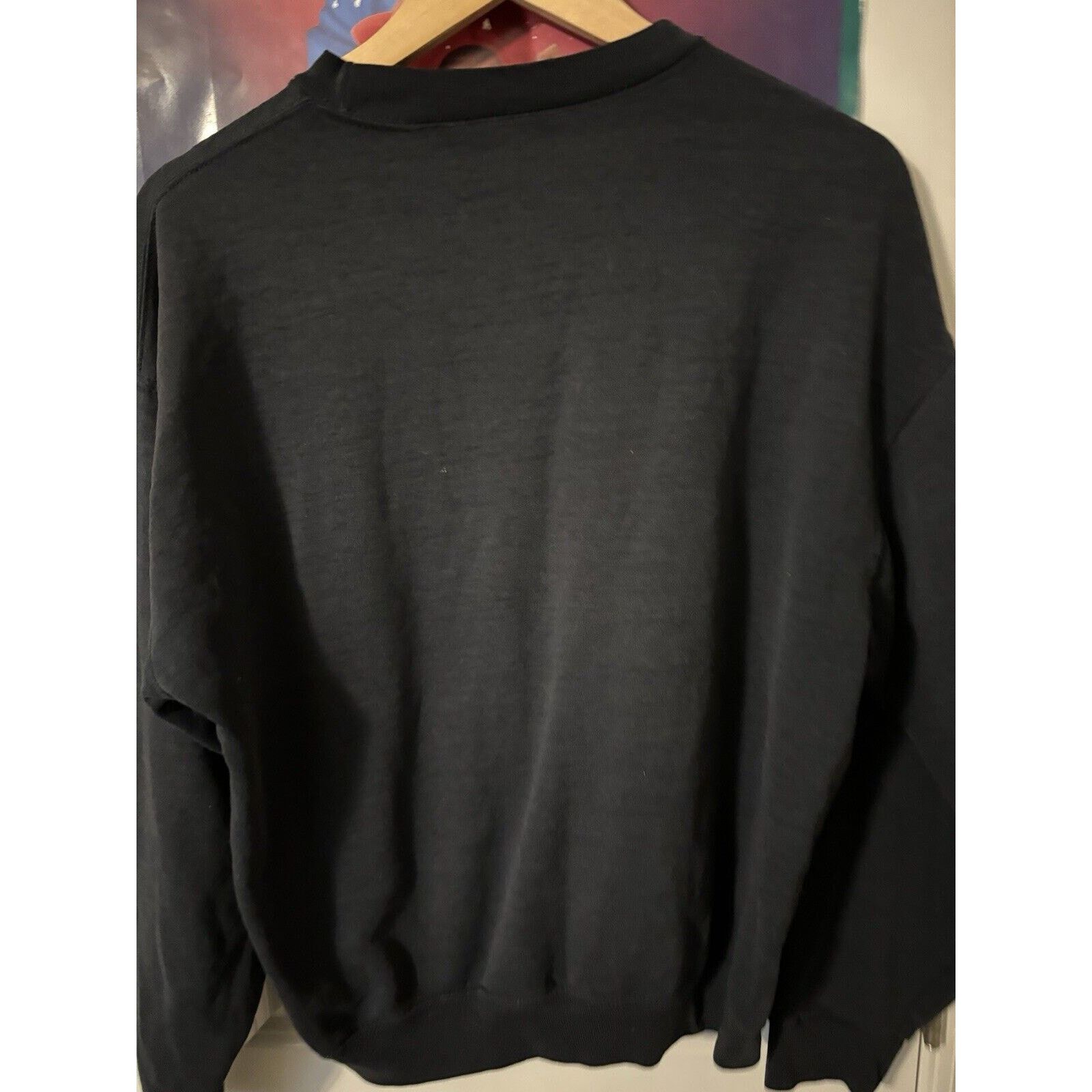 Other Vintage Faded Black Blank Crewneck Sz Unknown Brand Unknown Size US L / EU 52-54 / 3 - 4 Thumbnail