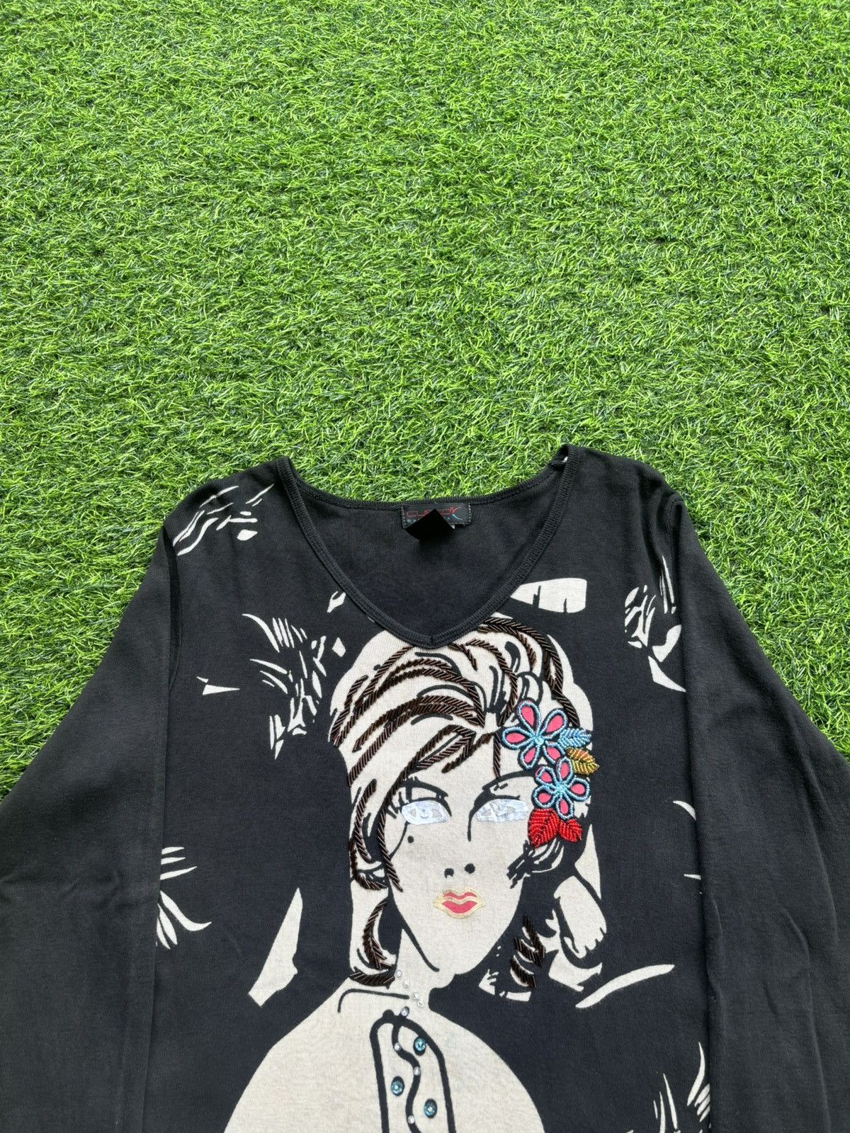 Hysteric Glamour Y2k Oustooc Barcelona Women's Longsleeve Size M / US 6-8 / IT 42-44 - 2 Thumbnail