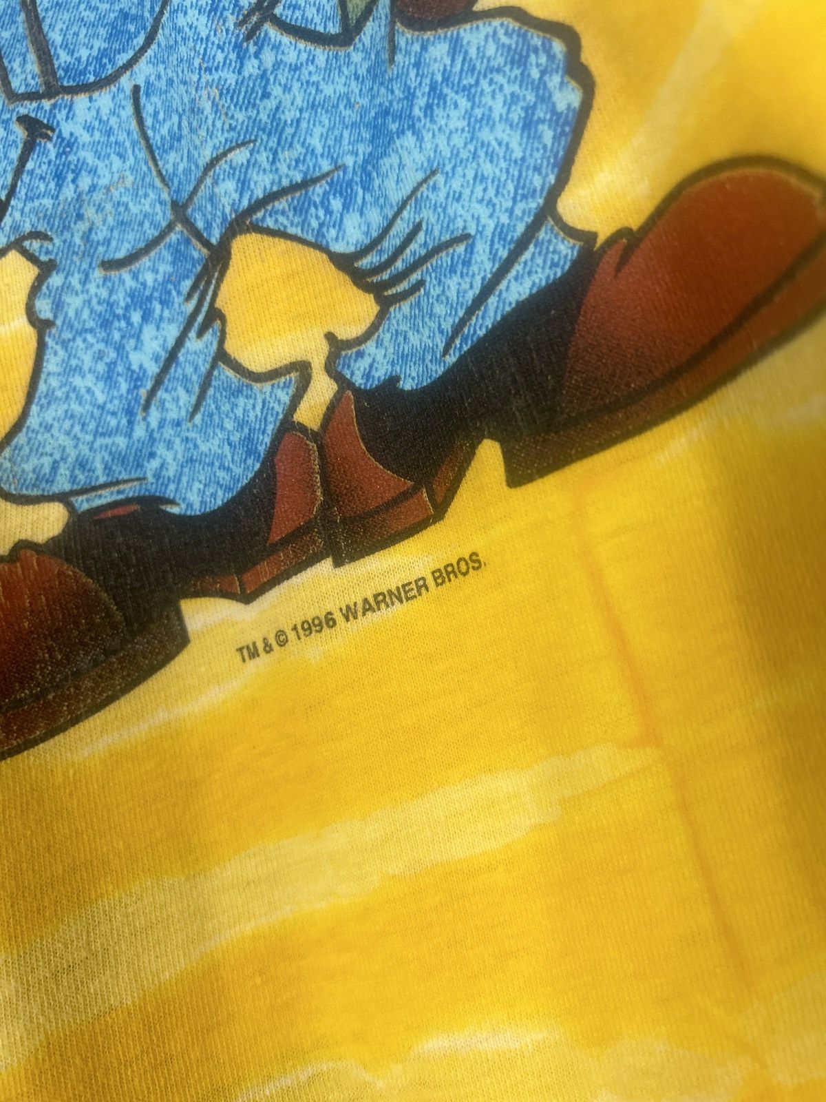 Vintage × Warner Bros Vintage 1996 Warner Bros Taz Suns Out Tie Dye Tee Size US XL / EU 56 / 4 - 2 Thumbnail
