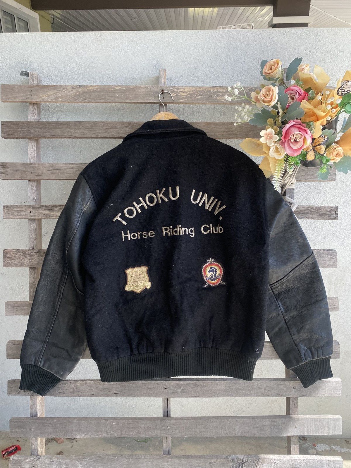 Japanese Brand Vintage Varsity Leather Jacket Size US M / EU 48-50 / 2 - 6 Thumbnail