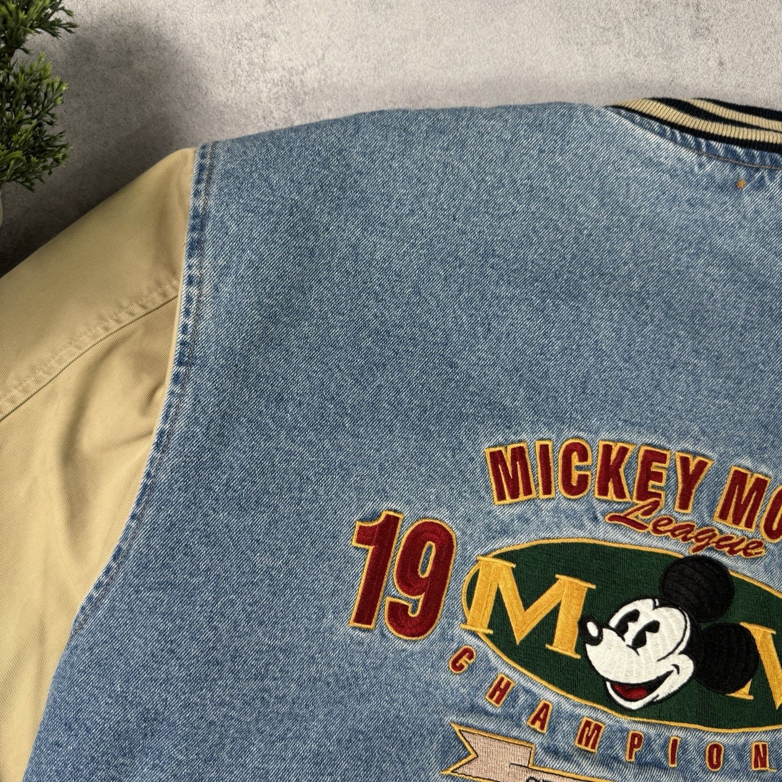 Disney Vintage Disney Mickey Mouse 1928 Xxxtentacion Style Denim Size US M / EU 48-50 / 2 - 13 Thumbnail