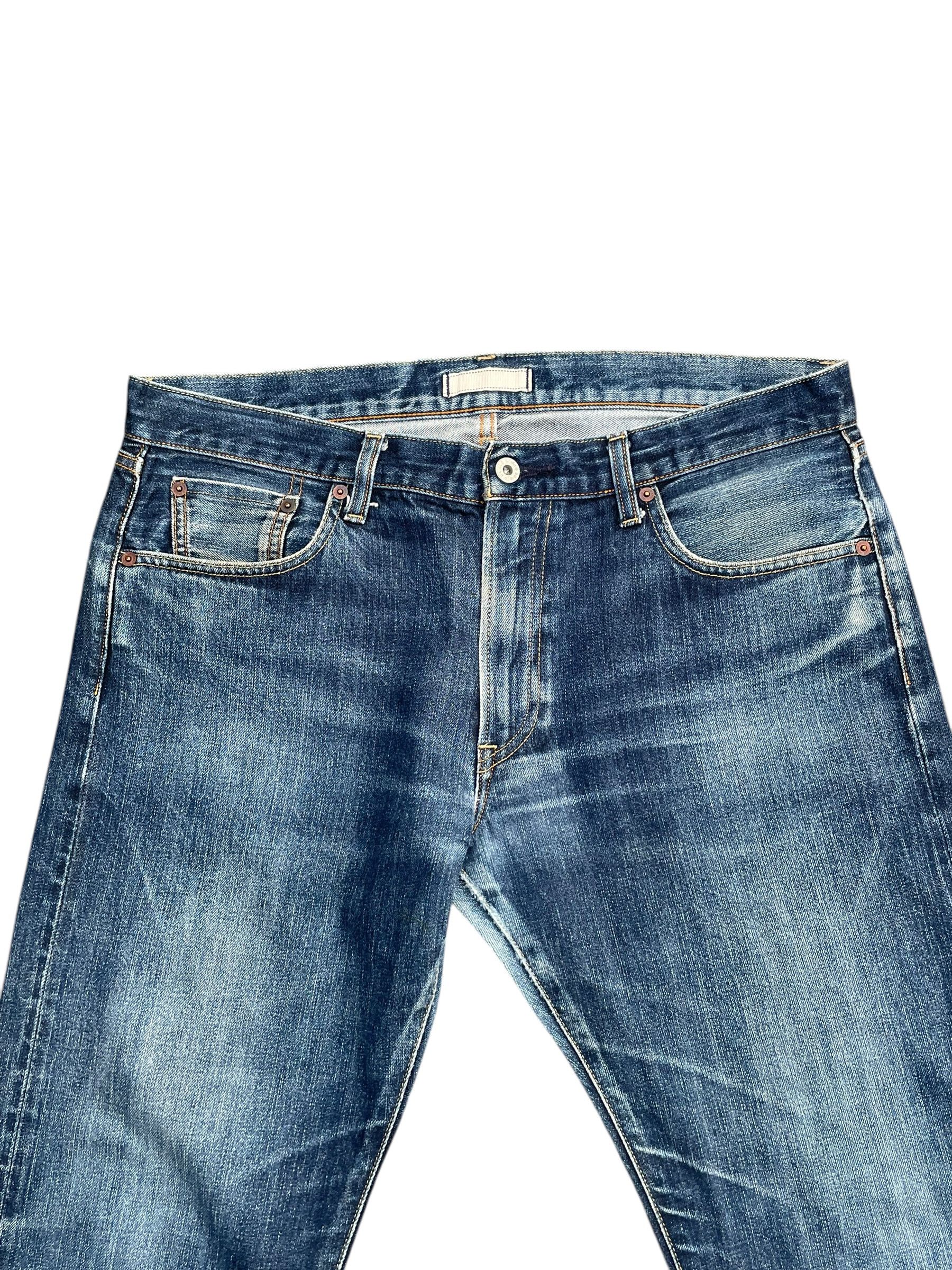Japanese Brand Uniqlo Redline Selvedge Denim Size US 37 - 3 Thumbnail