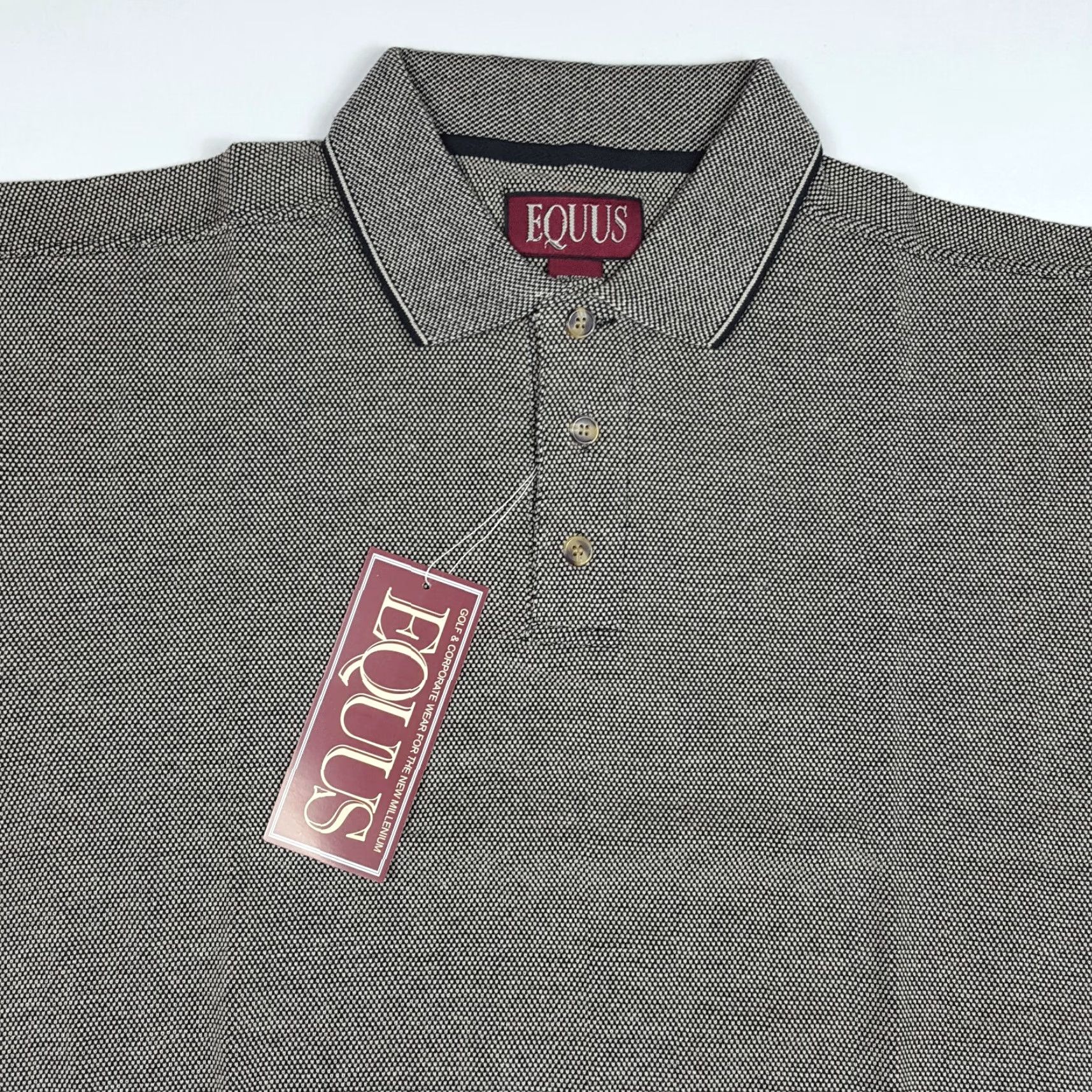 Vintage VINTAGE Equus Polo Shirt Short Sleeve Gray 90s Casual Tennis Golf Preppy Mens Small Size US S / EU 44-46 / 1 - 2 Thumbnail