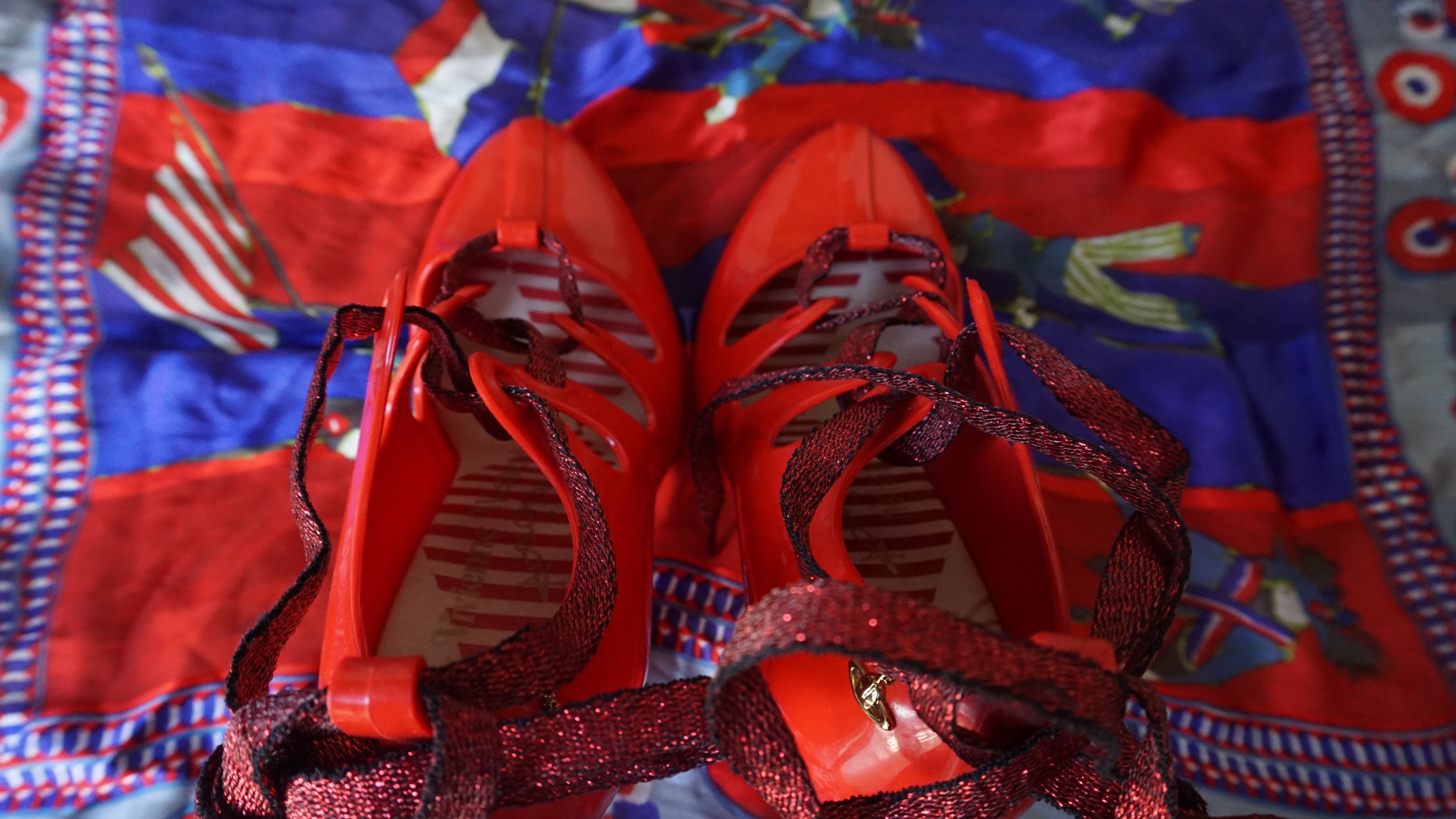 Vivienne Westwood Vivienne Westwood Anglomania Melissa red Lace Up Heels Size US 6 / IT 36 - 13 Thumbnail