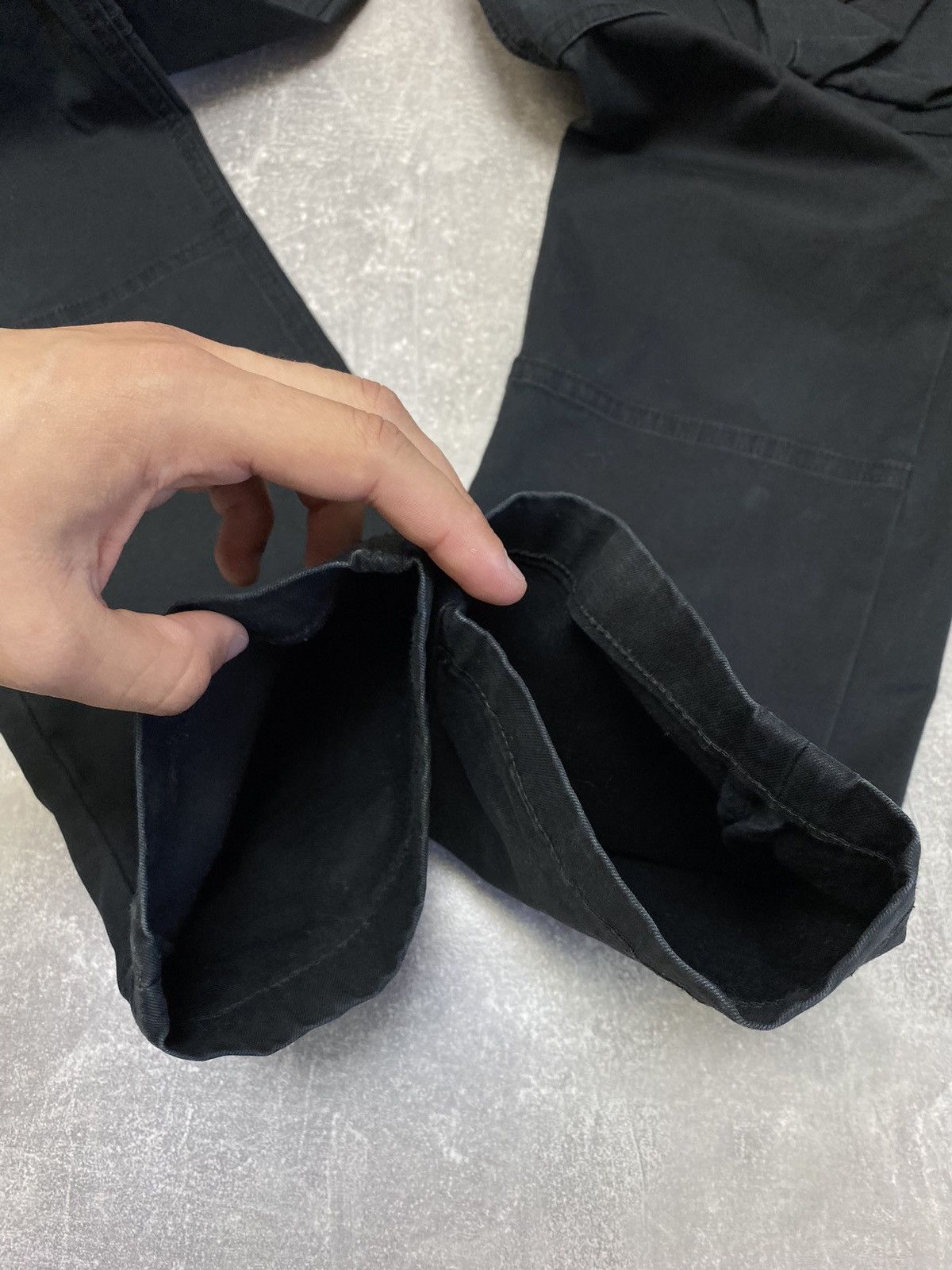 Calvin Klein × Japanese Brand × Vintage Cargo Calvin Klein Pants Pockets Trousers Black Size US 31 - 10 Thumbnail