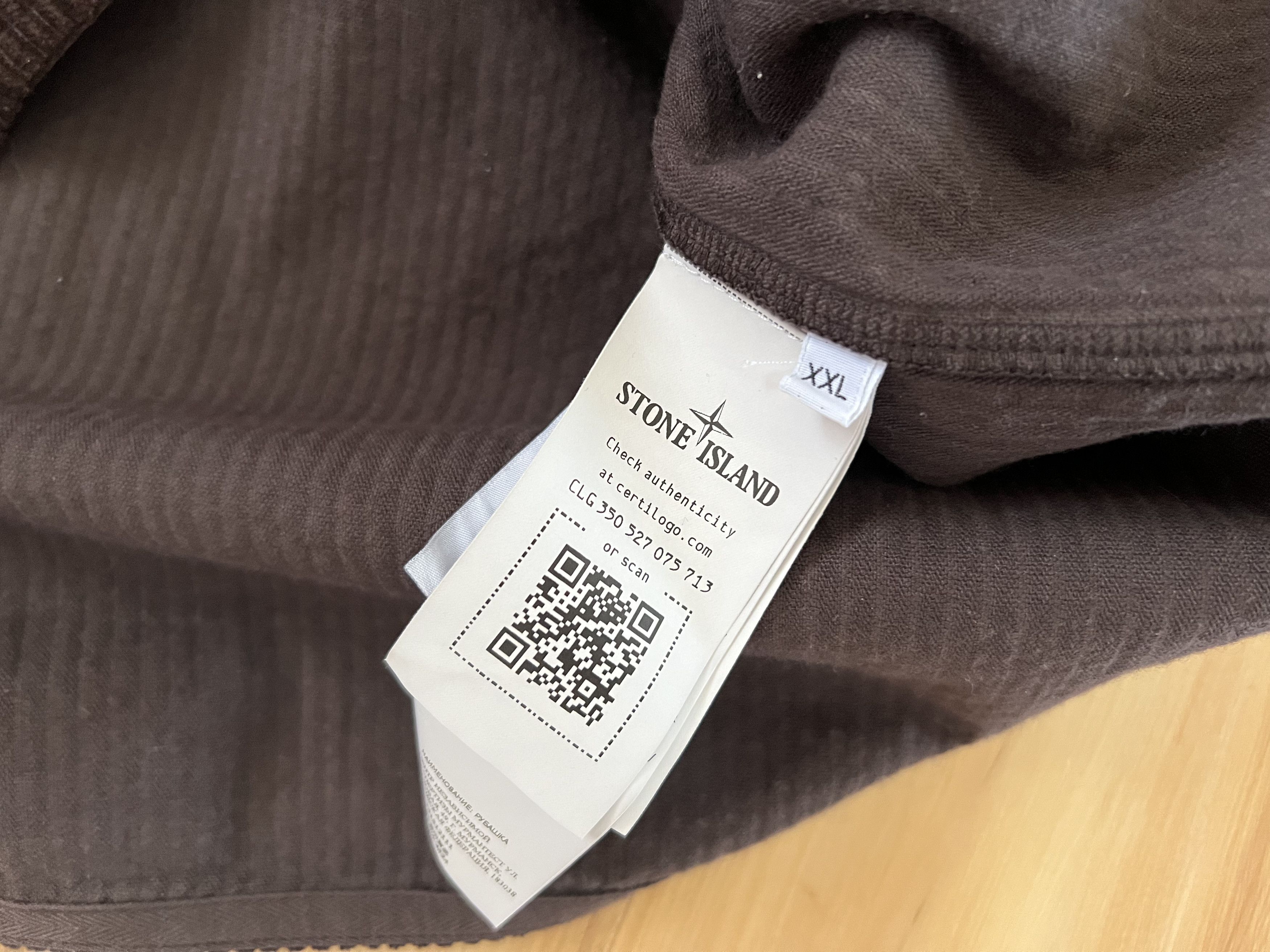 Stone Island Stone Island Brown Cotton Corduroy Overshirt Jacket Size US XXL / EU 58 / 5 - 7 Thumbnail