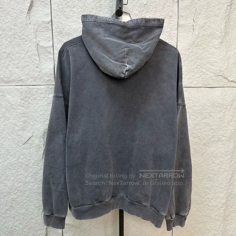 Balenciaga Balenciaga Washed Grey Distressed Sweatshirt Size US L / EU 52-54 / 3 - 2 Thumbnail