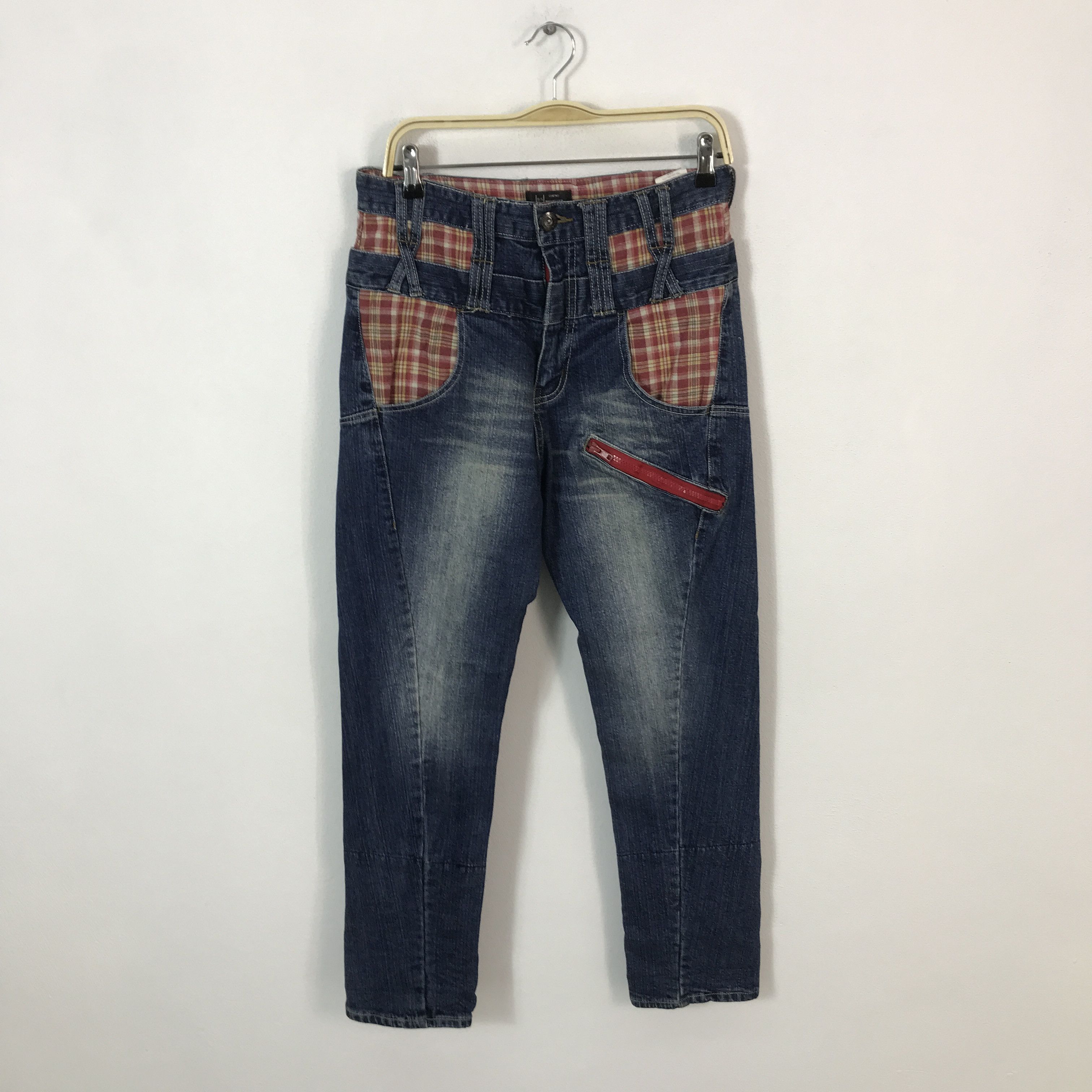 Japanese Brand contno.Japan style double waist denim pants Size US 30 / EU 46 - 1 Thumbnail