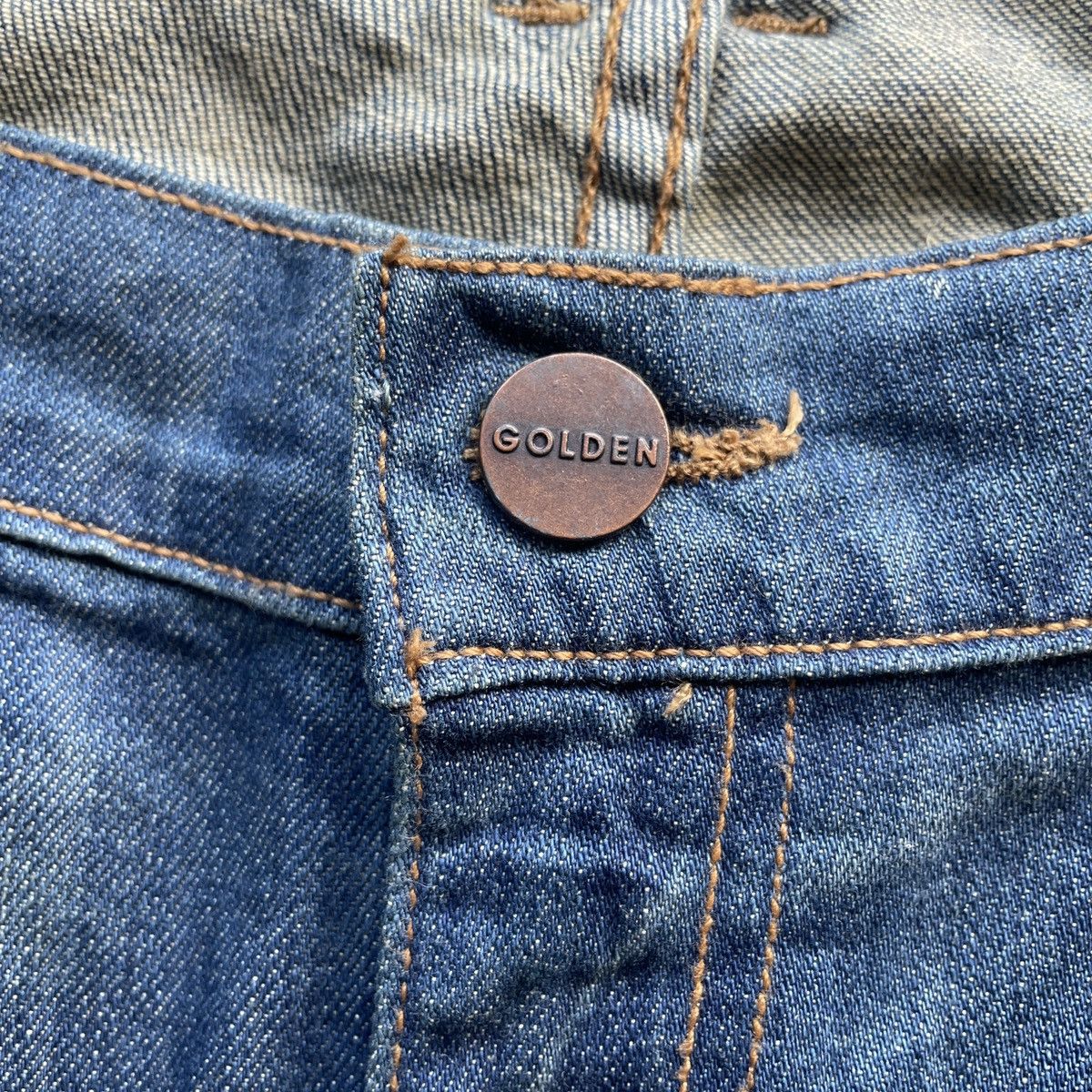 Beauty Beast × Jean W42💥 Vintage Golden Denim USA Double Knee Rusty Jeans Pants Size US 42 / EU 58 - 6 Thumbnail
