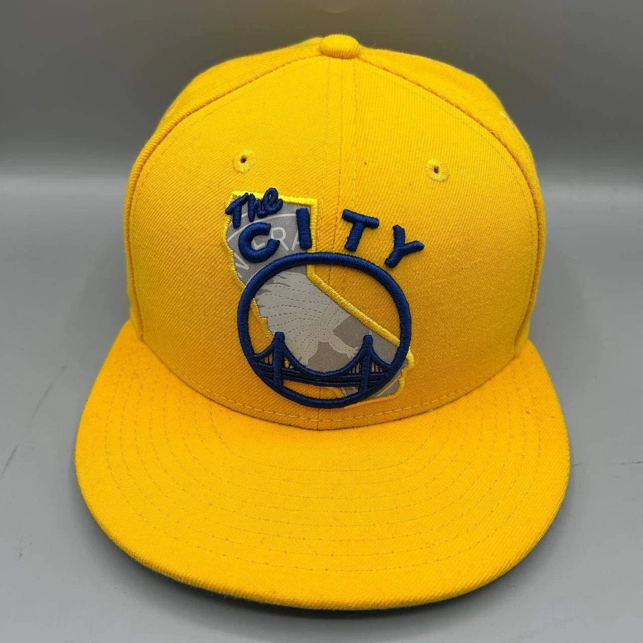 New Era Golden State Warriors GSW Hat Men 7 1/4 Yellow NBA Fitted Size ONE SIZE - 1 Thumbnail