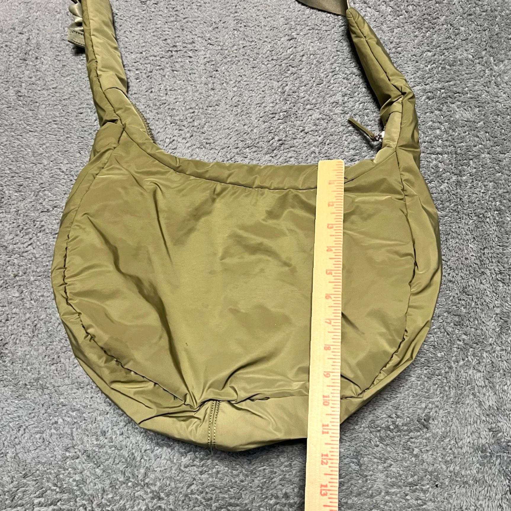 Athleta Athleta Crossbody Bag Women Green All About Medium Hobo Purse 599409 Size ONE SIZE - 7 Thumbnail