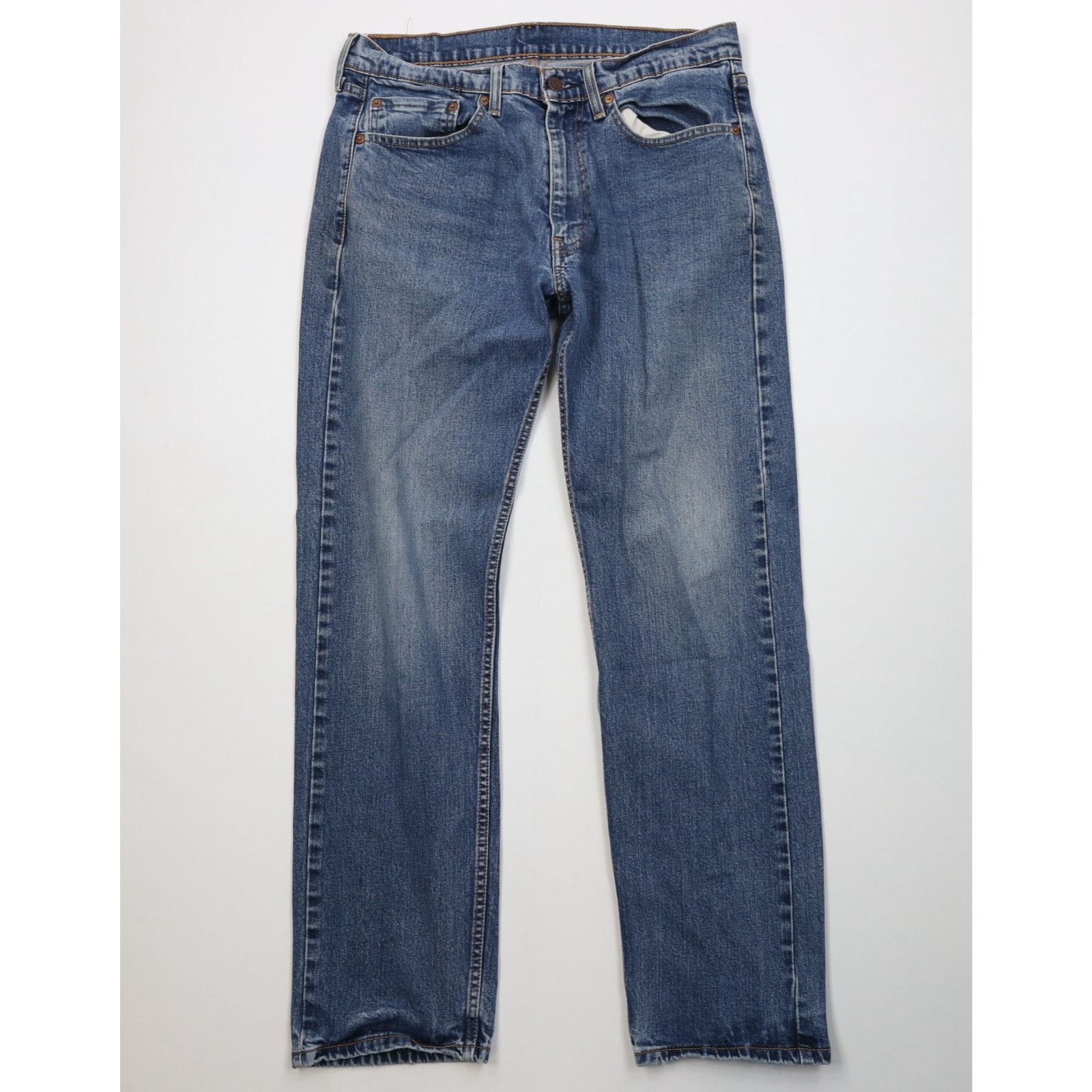 Levi's Vintage Y2K Levis 505 Faded Regular Fit Straight Leg Jeans Size US 34 / EU 50 - 1 Thumbnail