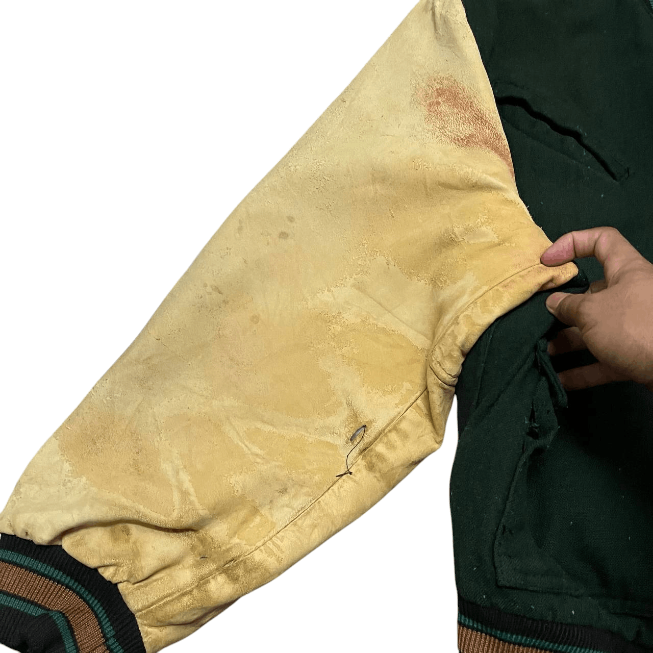 Rogue Vintage 90's Rogues for Men Wool Varsity Jacket Distress Size US M / EU 48-50 / 2 - 5 Thumbnail
