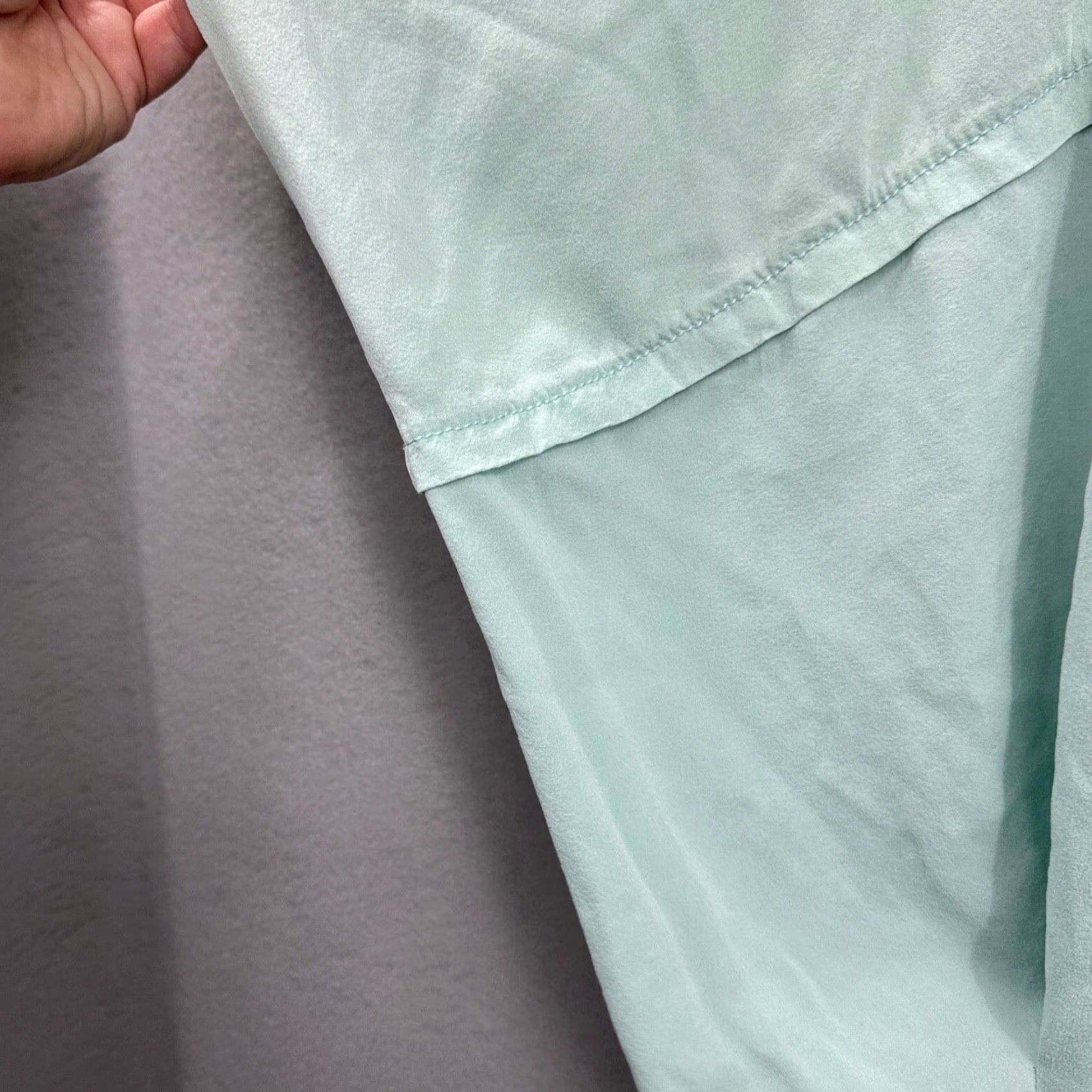 Diane von Furstenberg VINTAGE Diane von Furstenberg Blouse Womens Petite S Silk Landy 90s Green Designer Casual Women Size S / US 4 / IT 40 - 6 Thumbnail