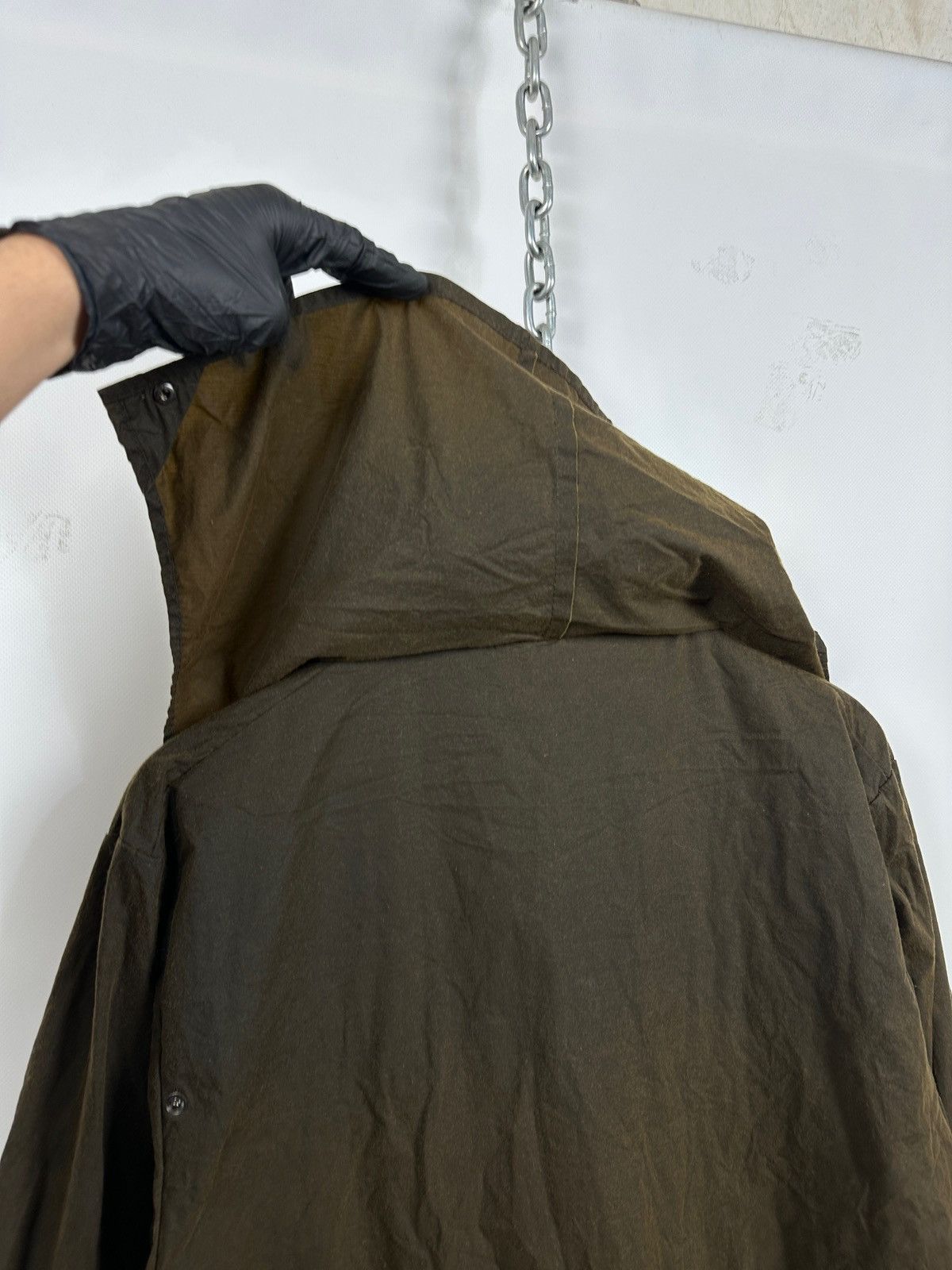 Barbour Vintage Barbour Waxed Durham Olive Green Coat Jacket Size US M / EU 48-50 / 2 - 20 Thumbnail