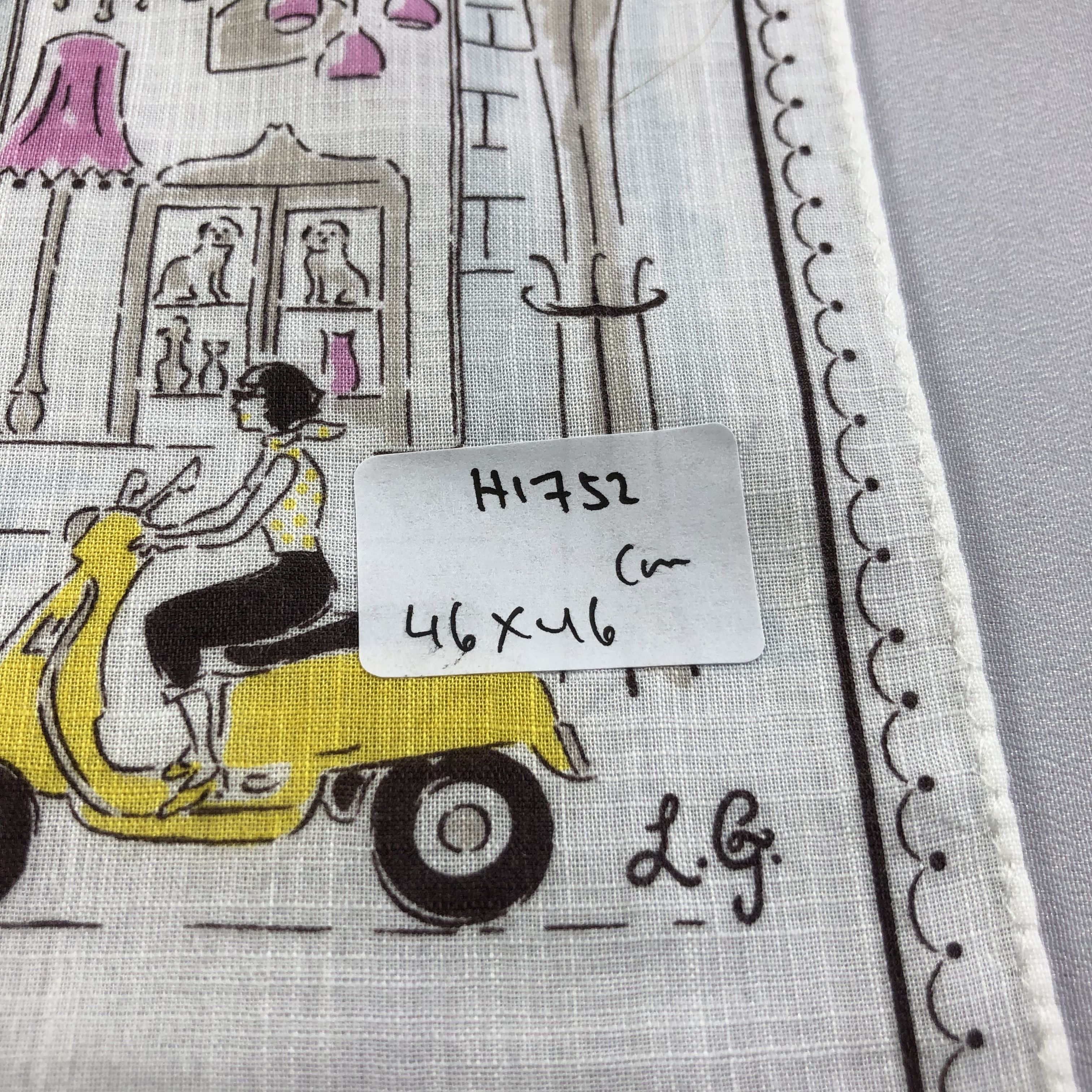 Vintage Lulu Guinness Handkerchief Neckerchief Bandana H1752 Size ONE SIZE - 6 Thumbnail