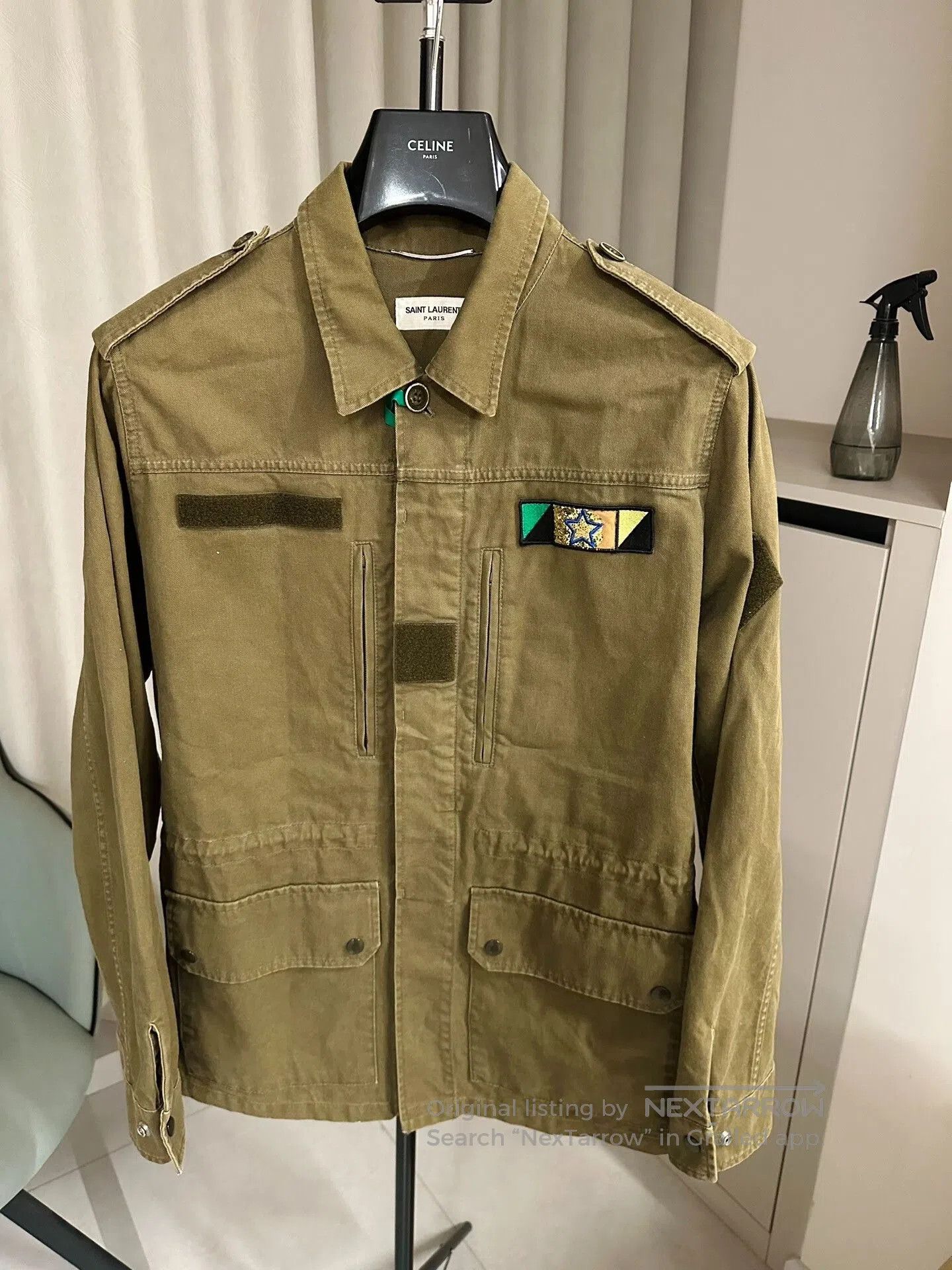 Saint Laurent Paris Saint Laurent Shark Utility Jacket Green. Size US M / EU 48-50 / 2 - 1 Thumbnail
