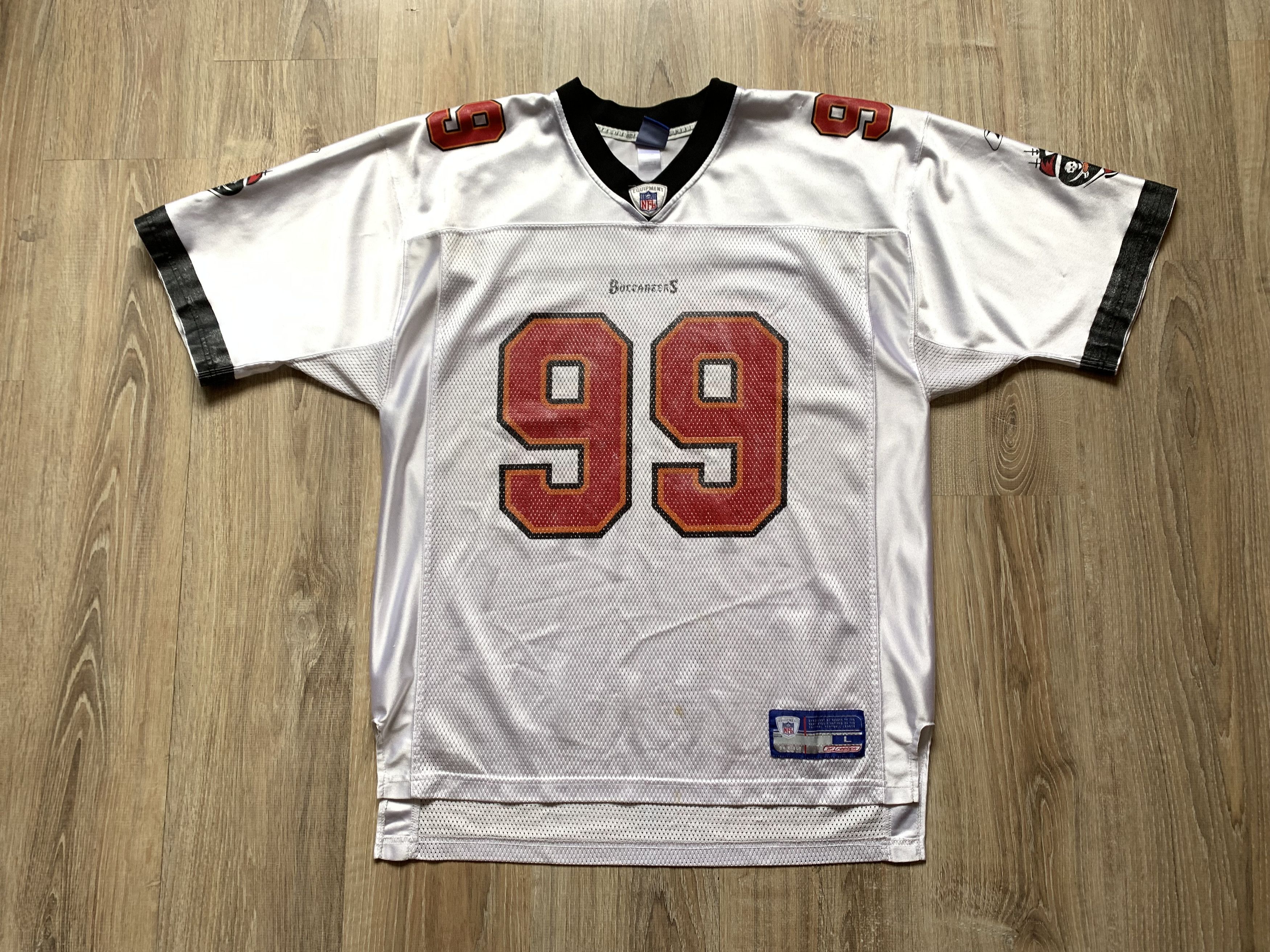 NFL × Reebok × Vintage Reebok NFL Tampa Bay Buccaneers Warren Sapp #99 Jersey Size US L / EU 52-54 / 3 - 2 Thumbnail