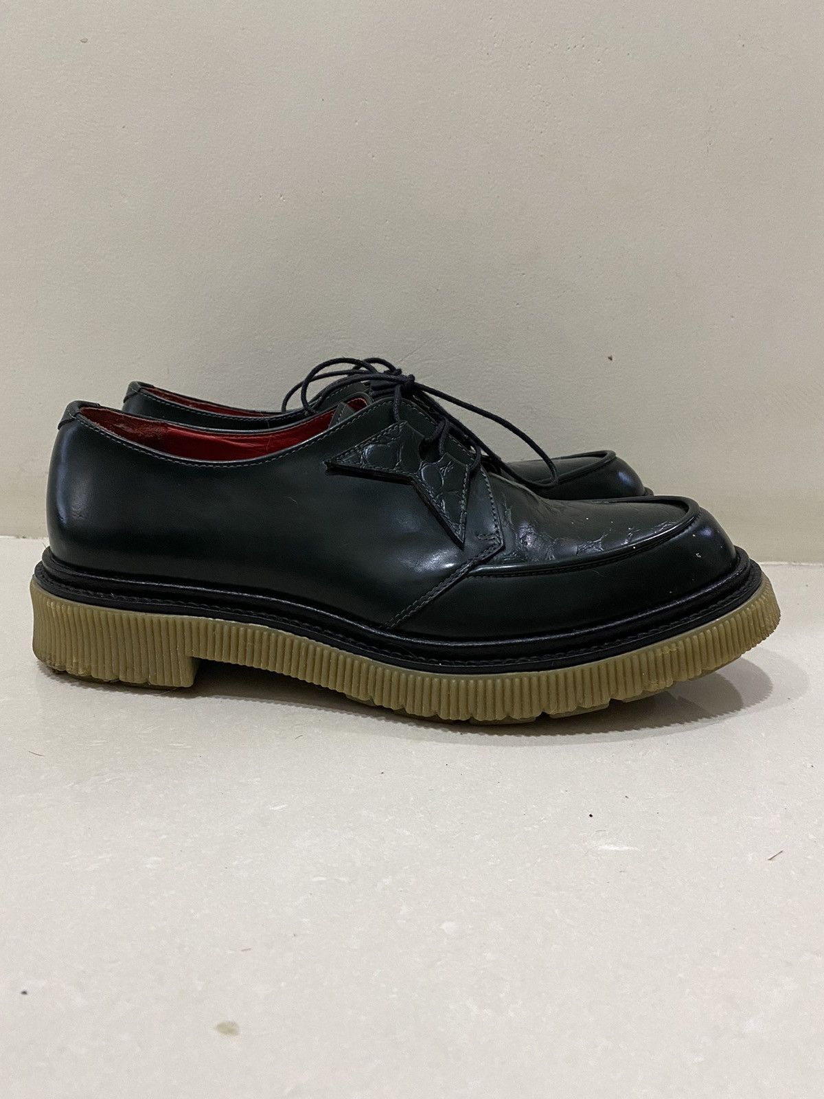 Tres Bien & Adieu Type 141 Leather Derby Bottle Green