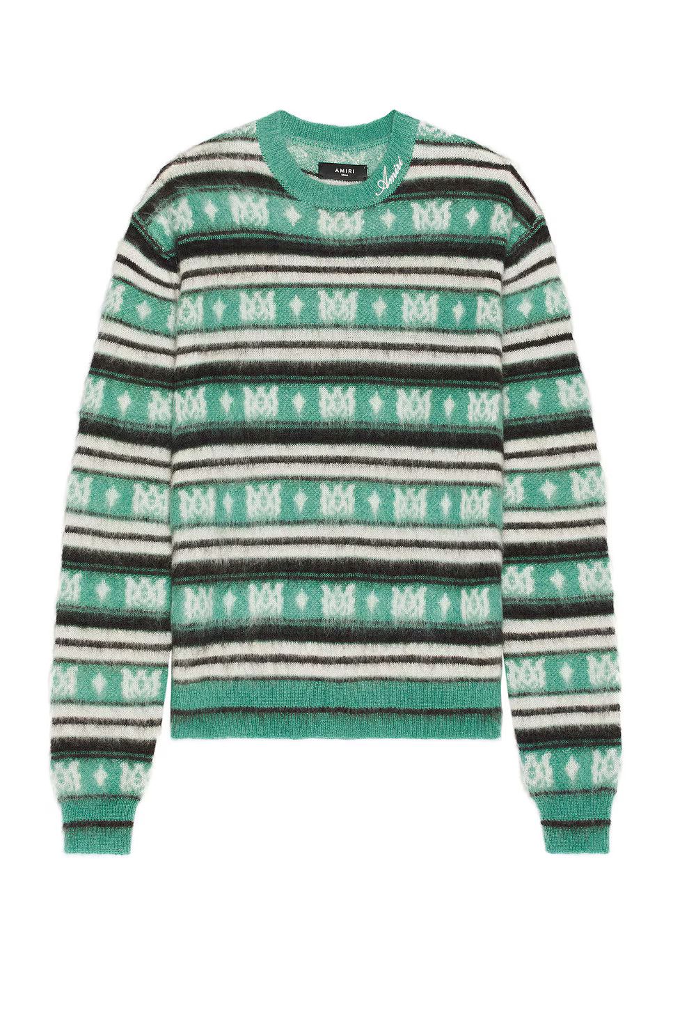 Amiri o1mle0326 Skater Stripe Crewneck Sweater in Multicolor Size US M / EU 48-50 / 2 - 1 Thumbnail