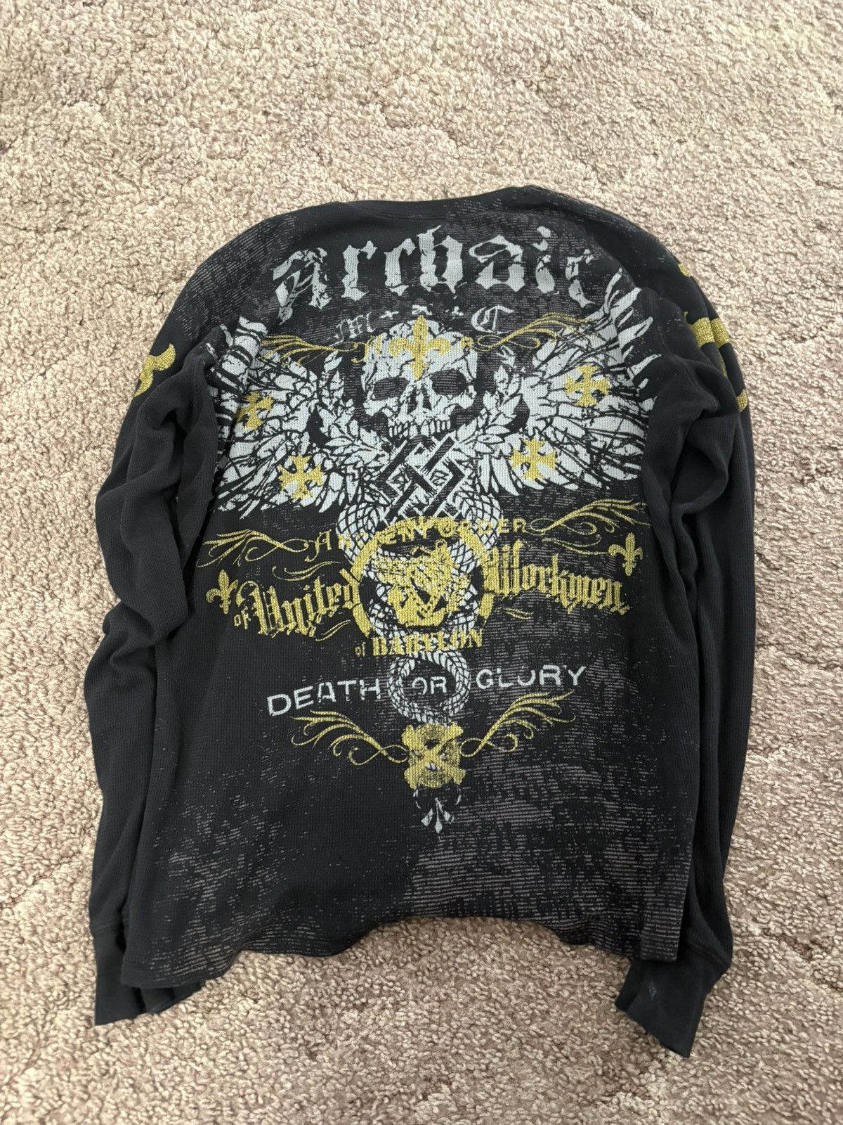 Affliction × Vintage Archair emo shirt Size US L / EU 52-54 / 3 - 3 Thumbnail