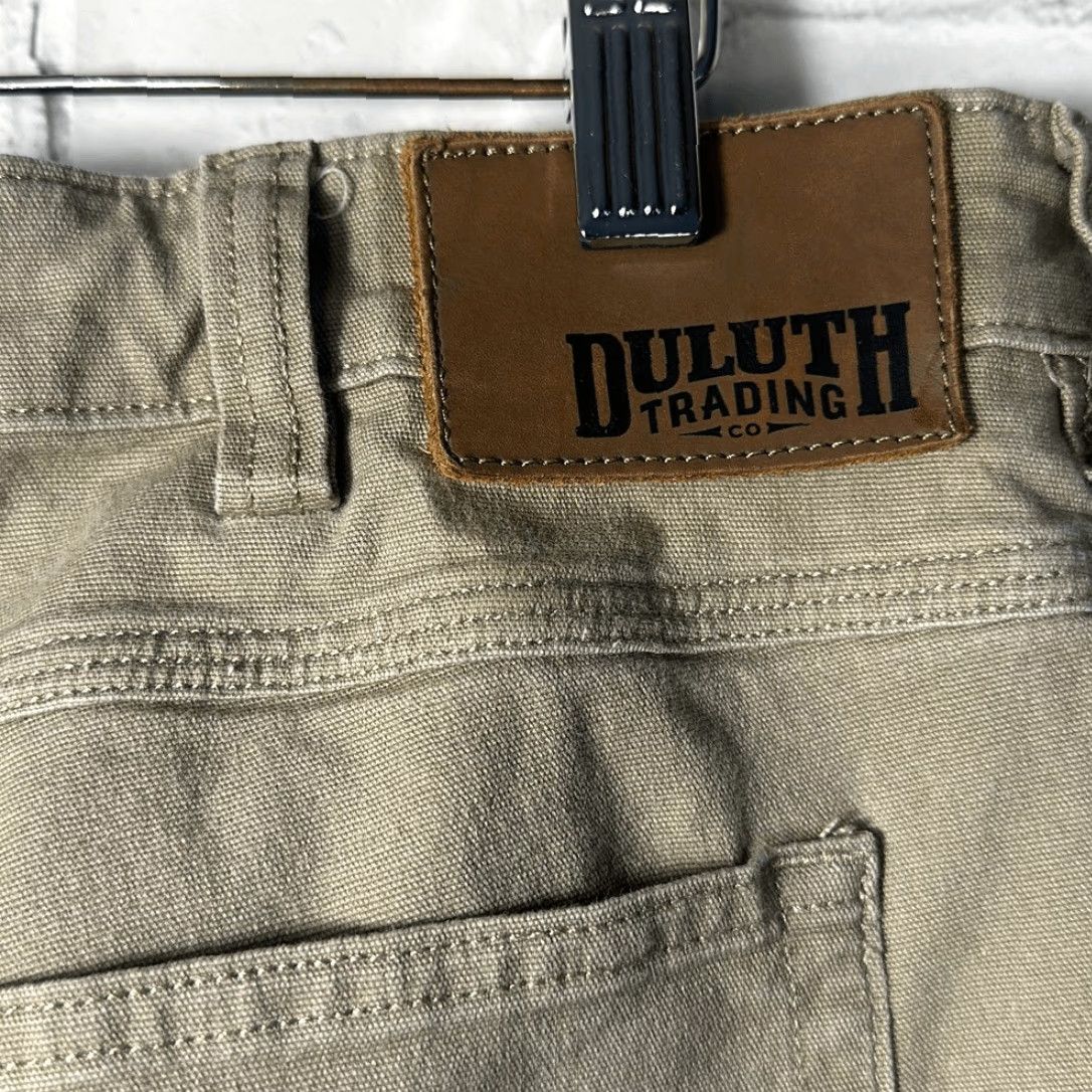Duluth Trading Company Duluth Mens Flex Fire Hose Brown Denim Jeans Standard Fit W40 L32 Size US 40 / EU 56 - 3 Thumbnail