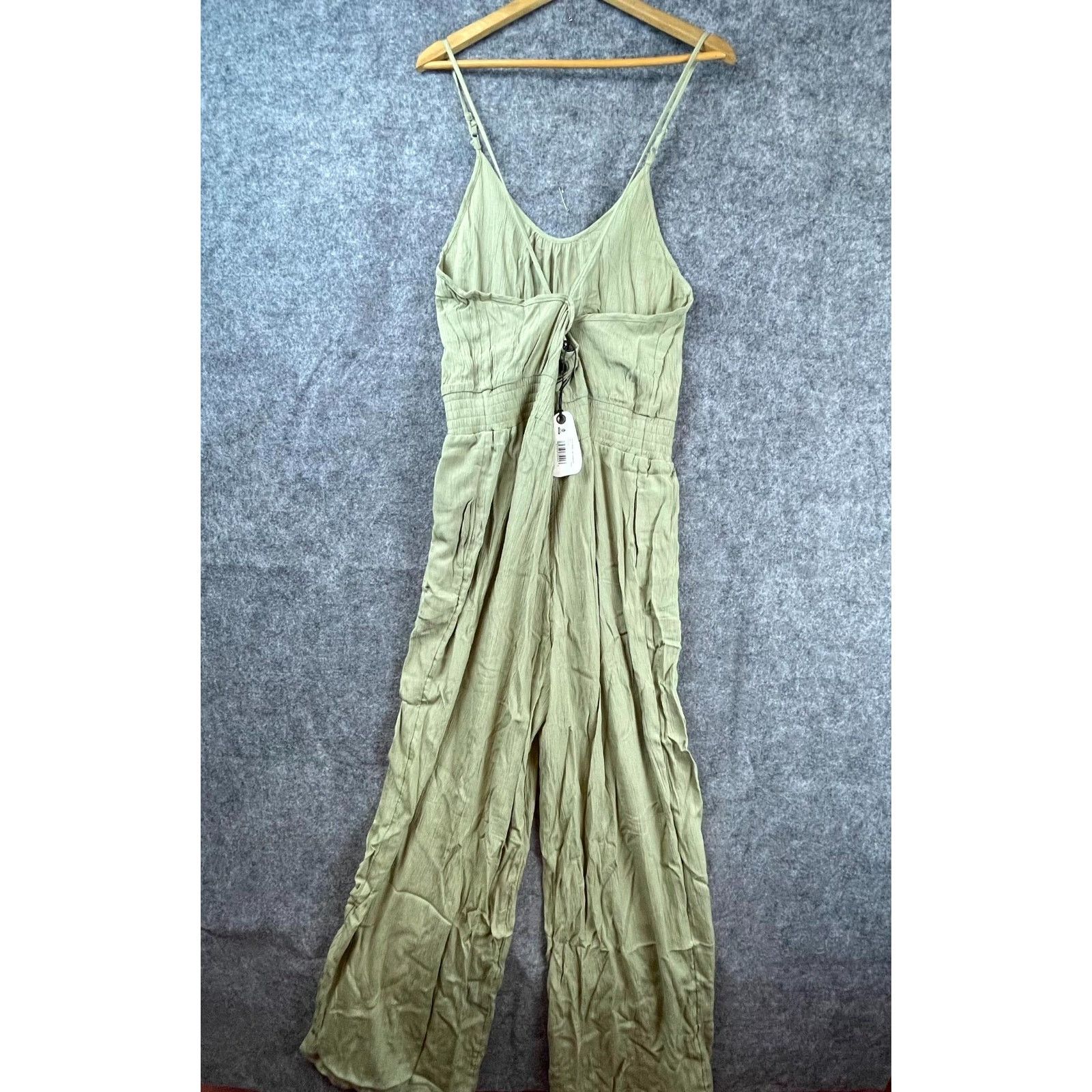 Prana prAna Fernie Wide Leg Jumpsuit Womens XL Sweet Agave Elastic Size 38" / US 16 / IT 52 - 3 Thumbnail