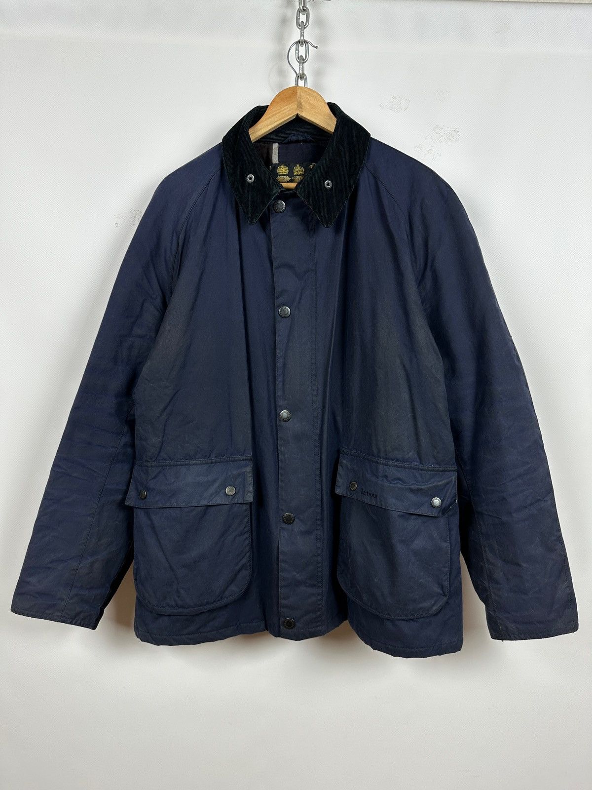 週末2日間限定Barbour ネイビー　STRATHYRE WAX JACKET Barbour Strathyre Wax Jacket Size M Dark Navy Waxed Cotton England