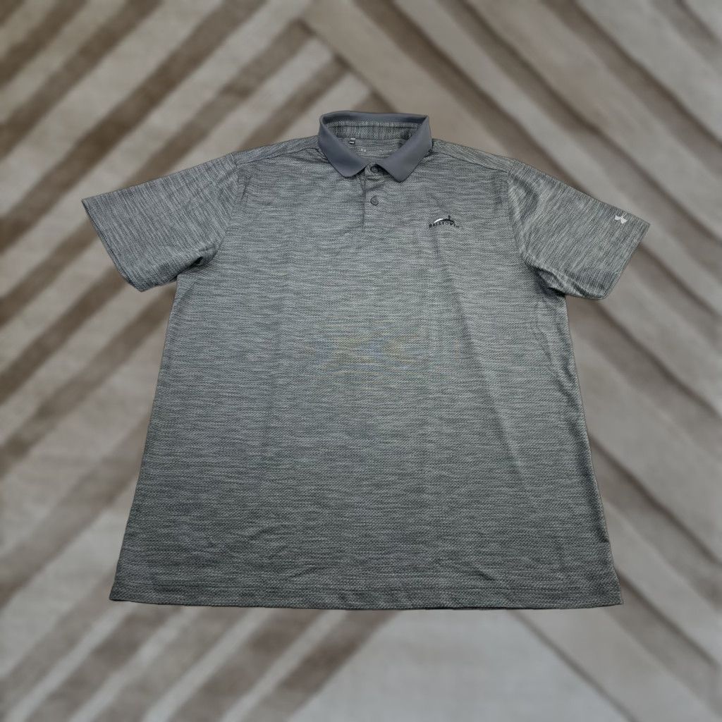 Under Armour Under Armour Loose Heatgear Polo Shirt Men's XL Gray Golf Athletic Short Sleeve Collared Shirt Size US XL / EU 56 / 4 - 1 Thumbnail