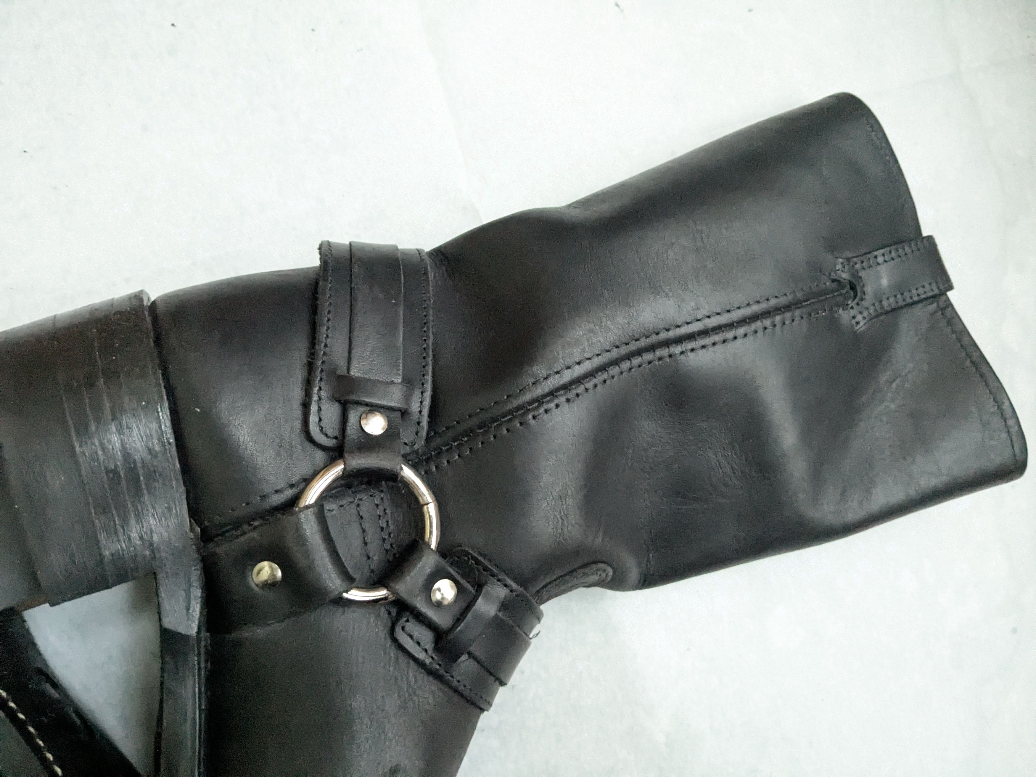 Frye Frye Harness Boots Black 8 M Leather Size US 8 / EU 41 - 14 Thumbnail