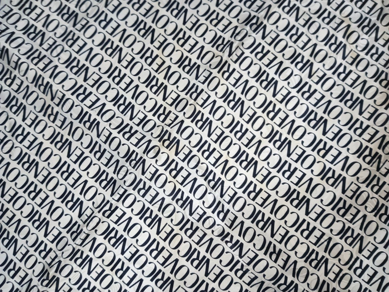 Enrico Coveri ENRICO COVERI Italy Logo Monogram Black White Silk Scarf Size ONE SIZE - 4 Thumbnail