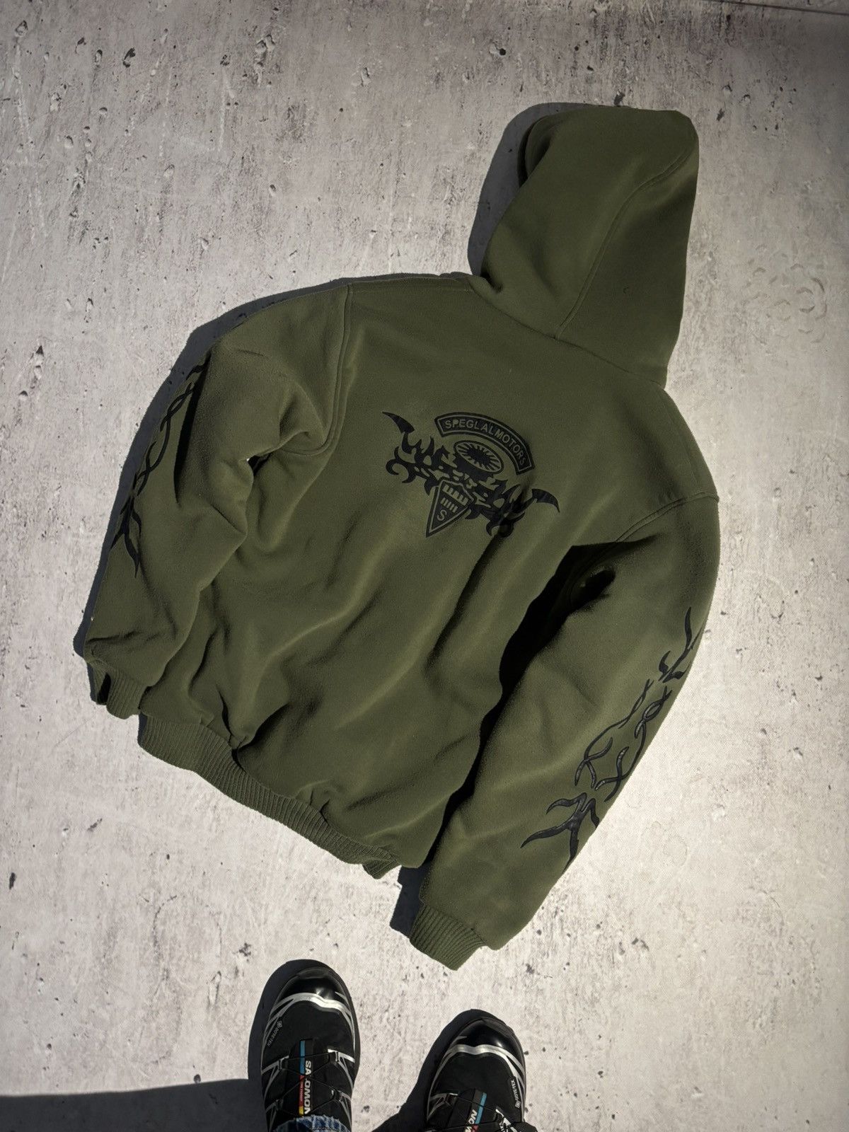 Japanese Brand Japan Style 00s Fur Zip Up Hoodie Y2K Affliction Heavy Size US L / EU 52-54 / 3 - 6 Thumbnail