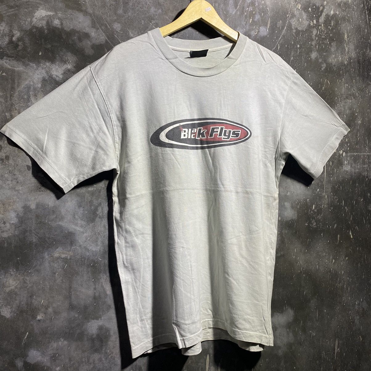 Vintage 00'S BLACK FLYS TSHIRT Size US L / EU 52-54 / 3 - 1 Thumbnail