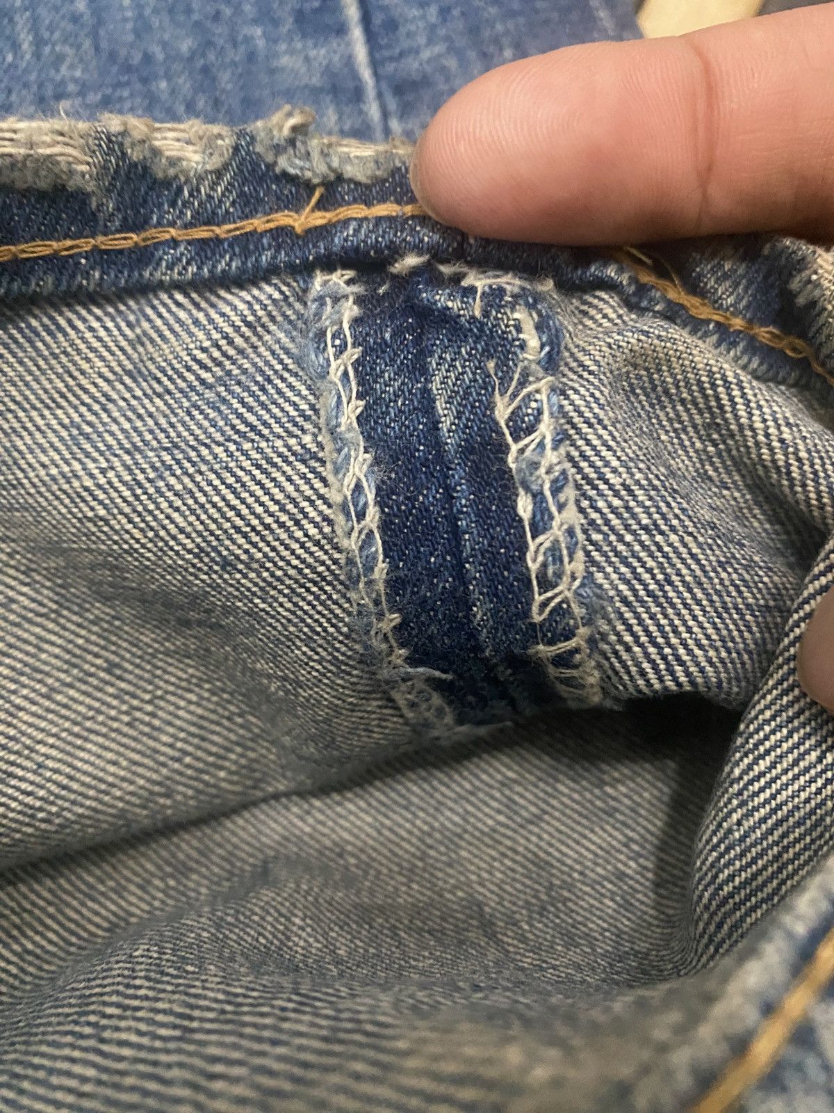Levi's × Levi's Vintage Clothing Rare Vintage 80s Levi’s Big E Distressed Jeans Made Usa Size US 34 / EU 50 - 9 Thumbnail