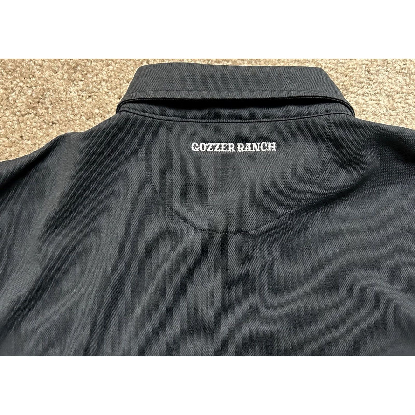 Vintage VINTAGE? Gozzer Lake And Golf Club Dunning Polo Short Sleeve Black M Men Shirt Golf Spellout Size US M / EU 48-50 / 2 - 4 Thumbnail