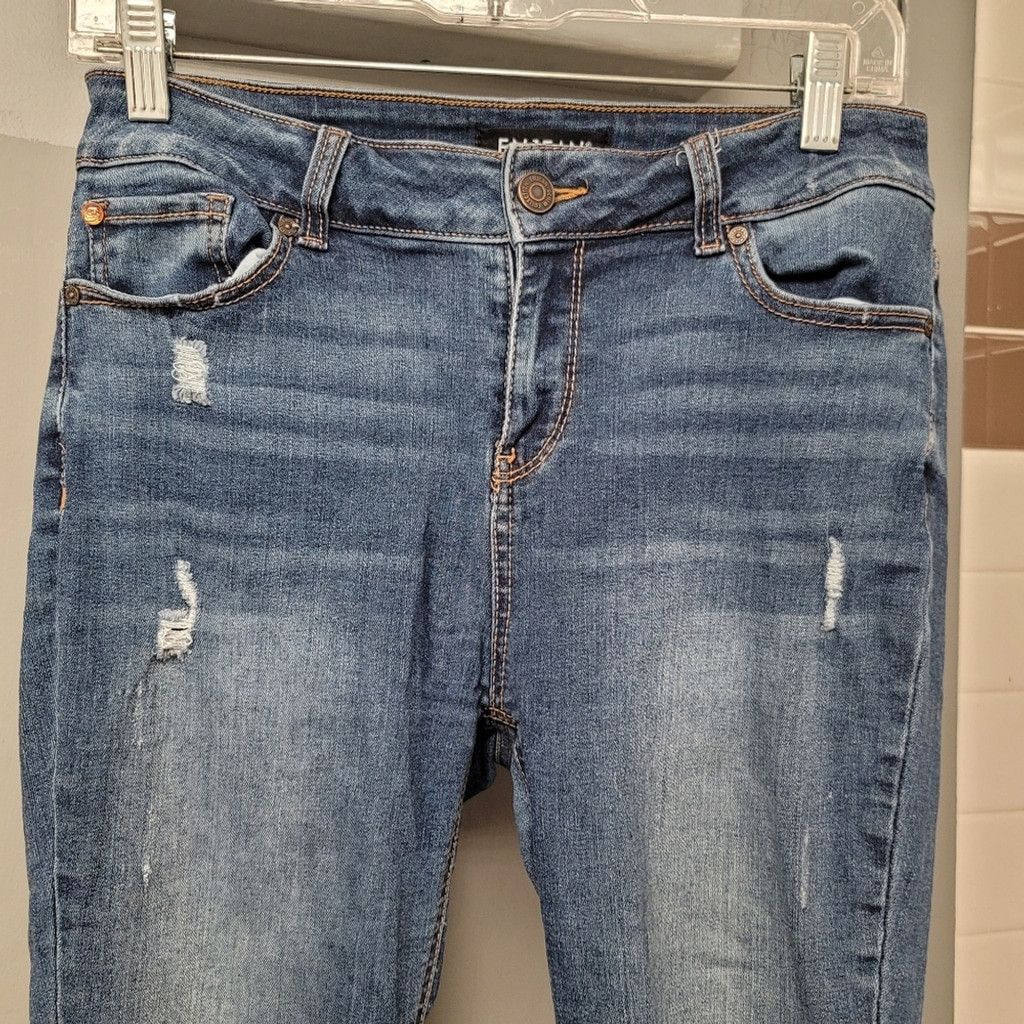 Other EUC Enjean Distressed Skinny Jeans Size 29" - 2 Thumbnail