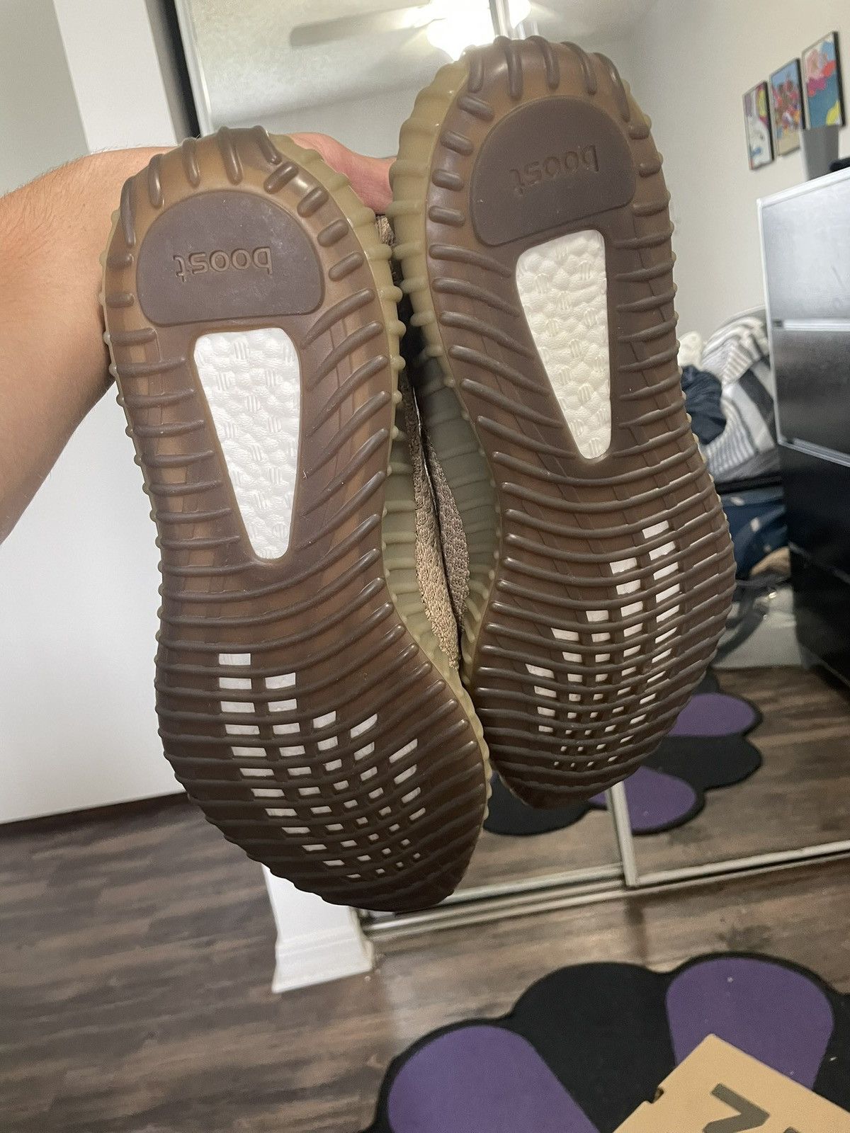 Adidas Yeezy Boost 350 Sand Taupe Size US 12 / EU 45 - 2 Thumbnail