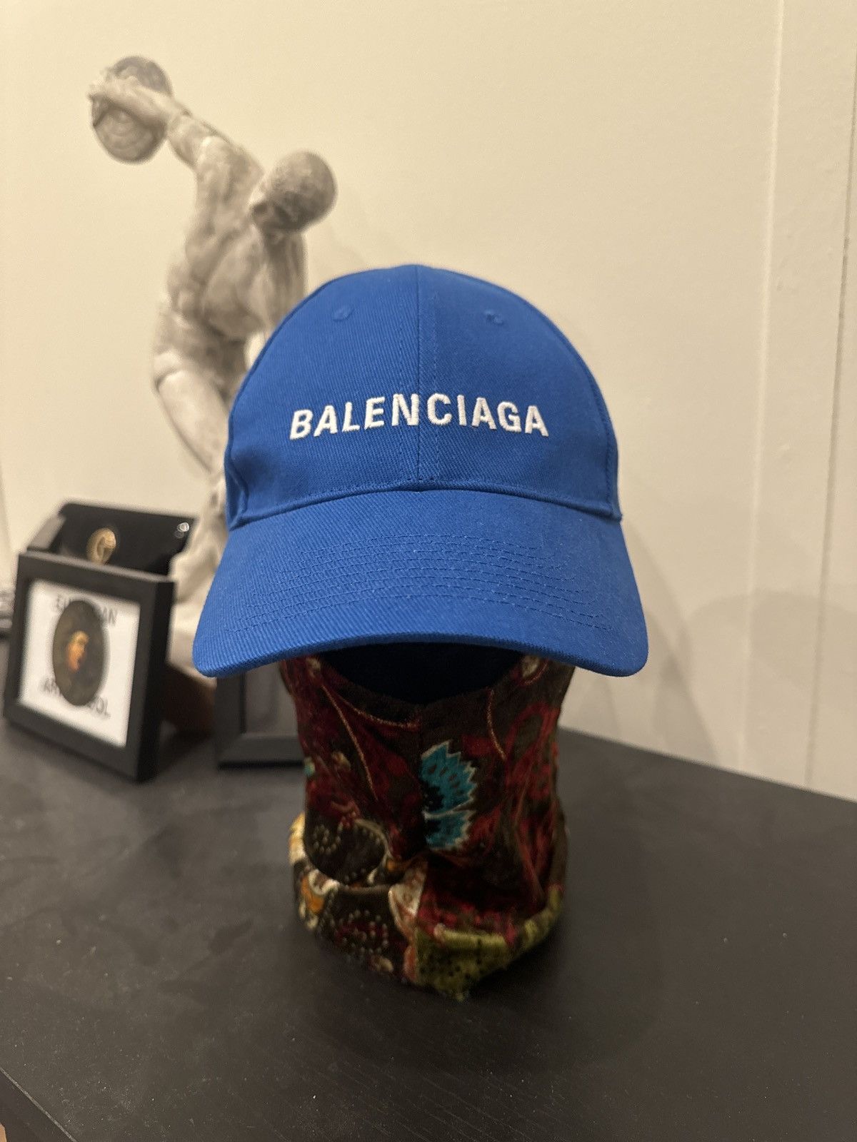 Balenciaga Balenciaga classic baseball hat sapphire blue Grailed