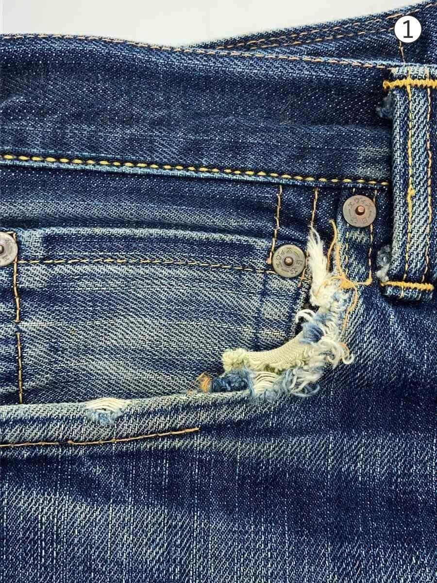 Evisu Evisu Cotton Blue Straight Jeans Size US 31 - 6 Thumbnail