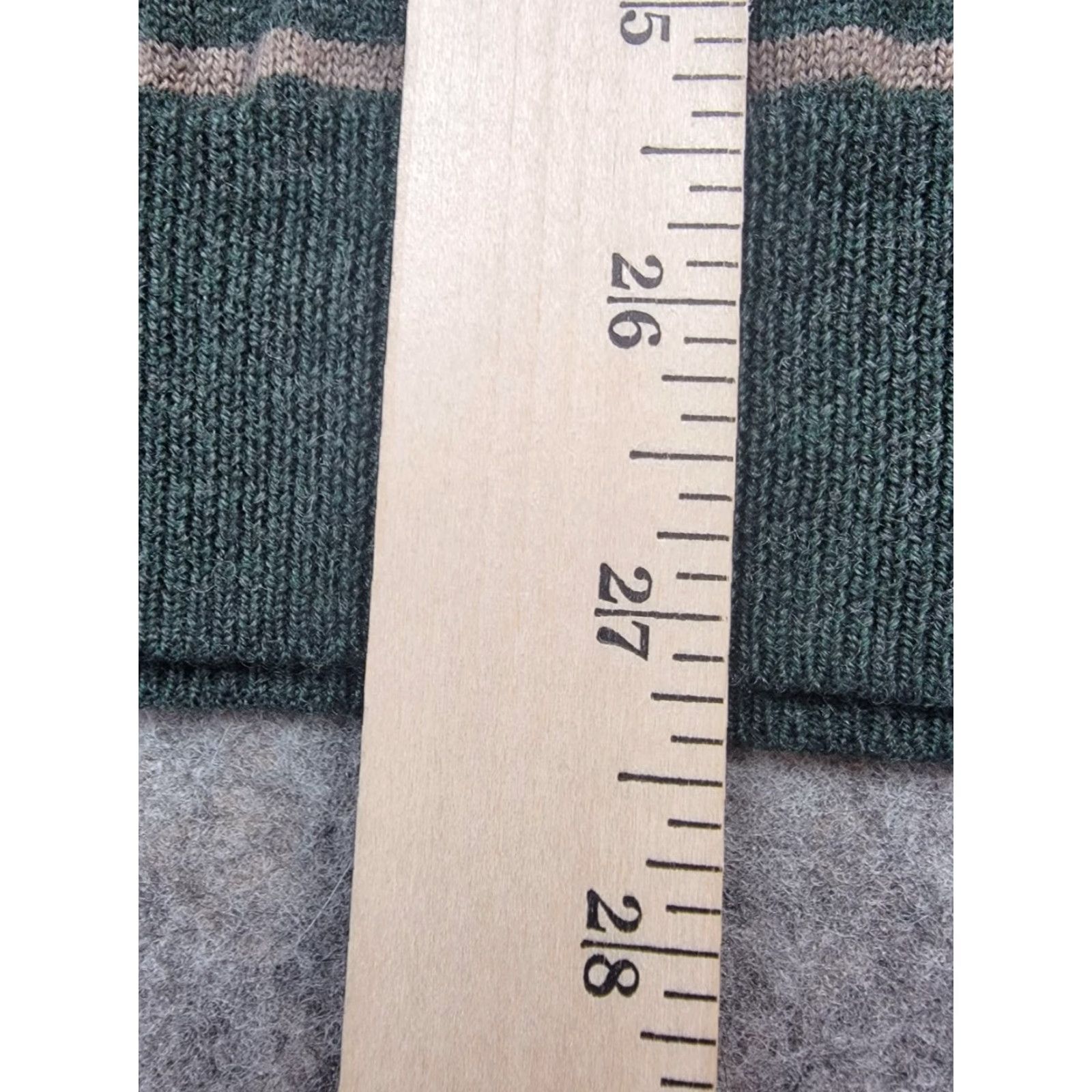 Brooks Brothers Brooks Brothers Sweater Mens Large Green Brown Stripe 100% Merino Wool Knit V-Neck Pullover Classic Preppy Casual Business Winter Fall Spring Size US L / EU 52-54 / 3 - 8 Thumbnail