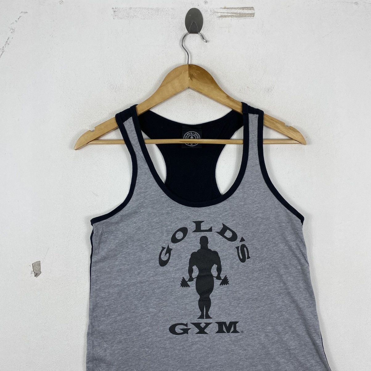 Vintage Golds Gym Womens Racerback Tank Top Gray Black Muscle Joe Size US S / EU 44-46 / 1 - 3 Thumbnail
