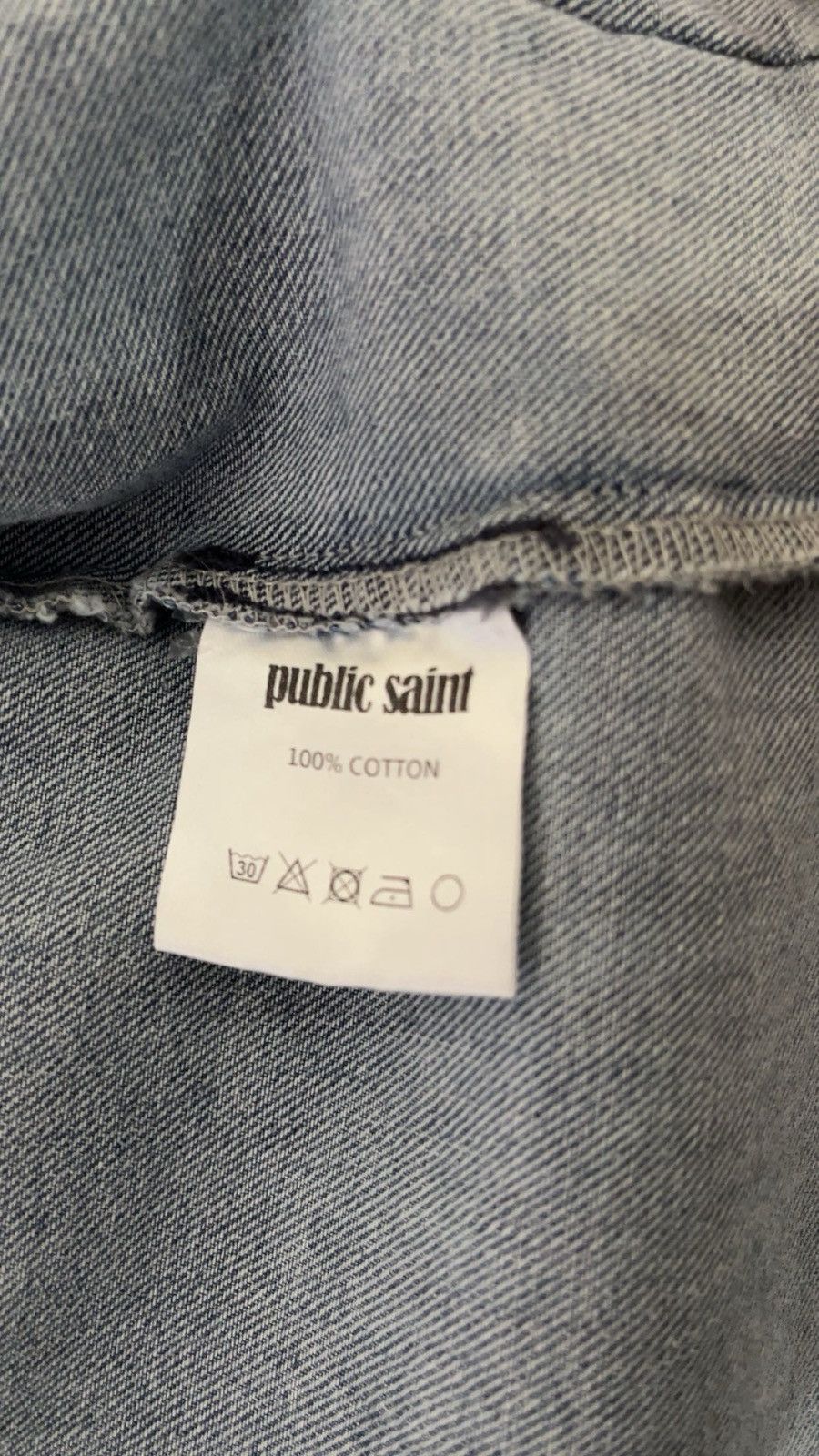 Other Public Saint Denim Collar Jacket Medium Size US M / EU 48-50 / 2 - 4 Thumbnail