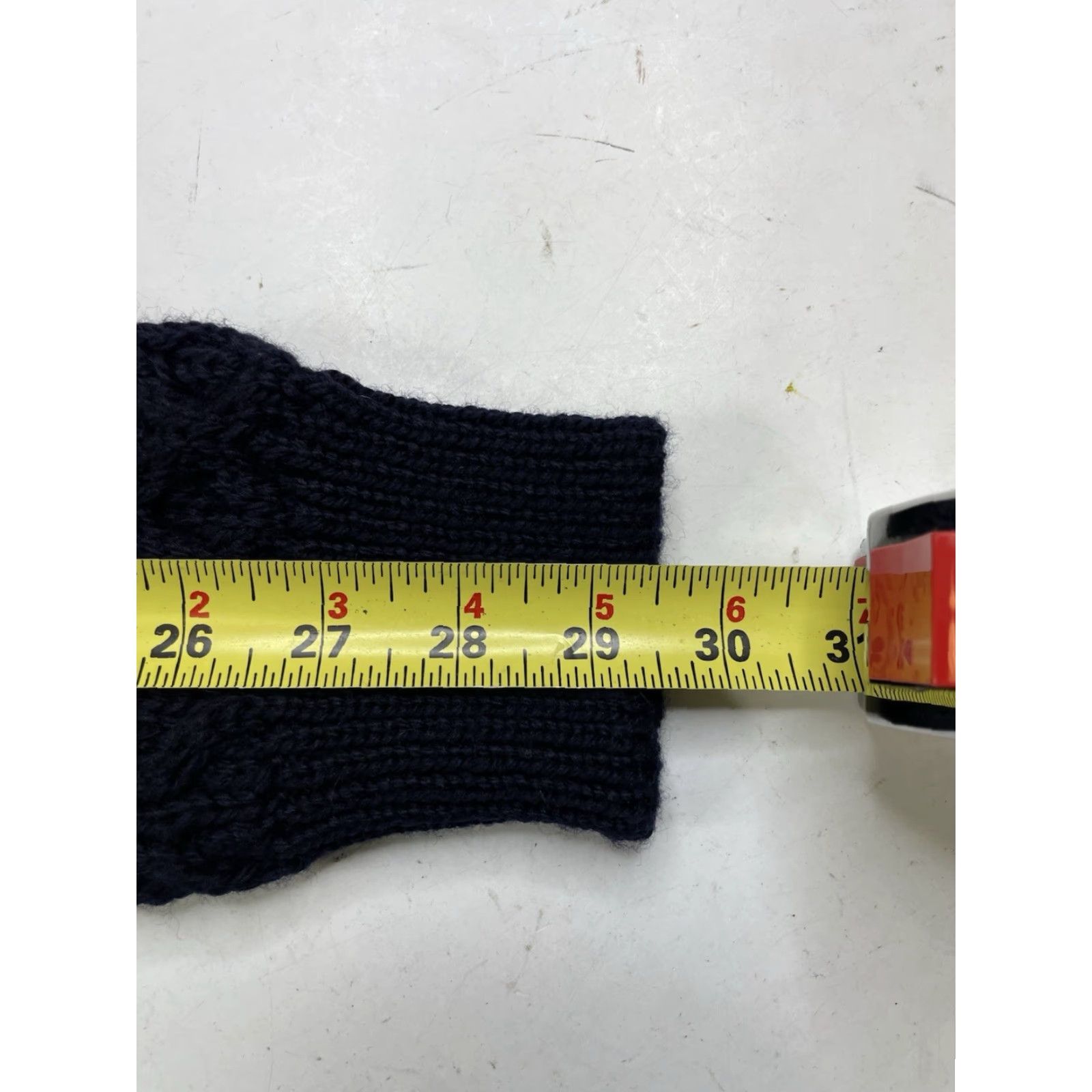 Market Aran Sweater Market Sweater Cardigan 1/4 Zip Navy XL Wool Cable Knit Mock Neck Men Size US XL / EU 56 / 4 - 6 Thumbnail