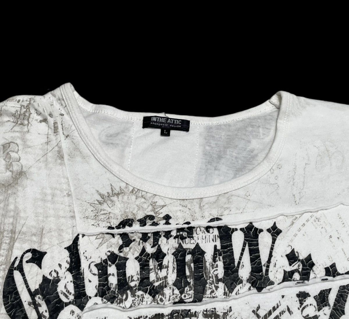 If Six Was Nine × In The Attic Rare Design Vintage Brand In The Attic Skull T-shirt 2000s Size US L / EU 52-54 / 3 - 3 Thumbnail