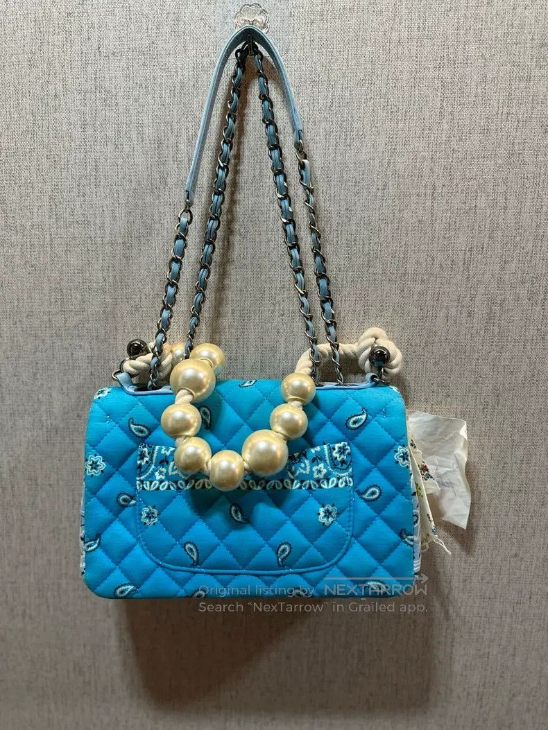 READYMADE Ready Made size os Blue Pineapple Flower Pearl CF Single Sh Size ONE SIZE - 2 Thumbnail