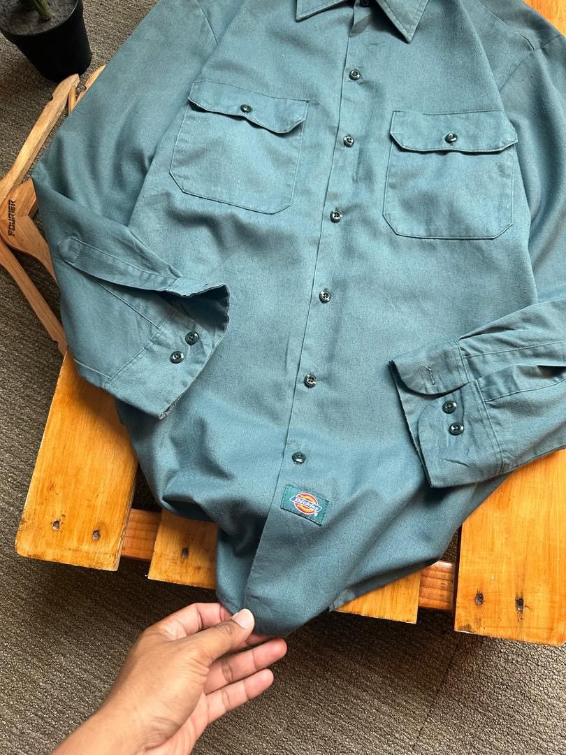Dickies × Japanese Brand DICKIES WORKSHIRT Size US XL / EU 56 / 4 - 3 Thumbnail